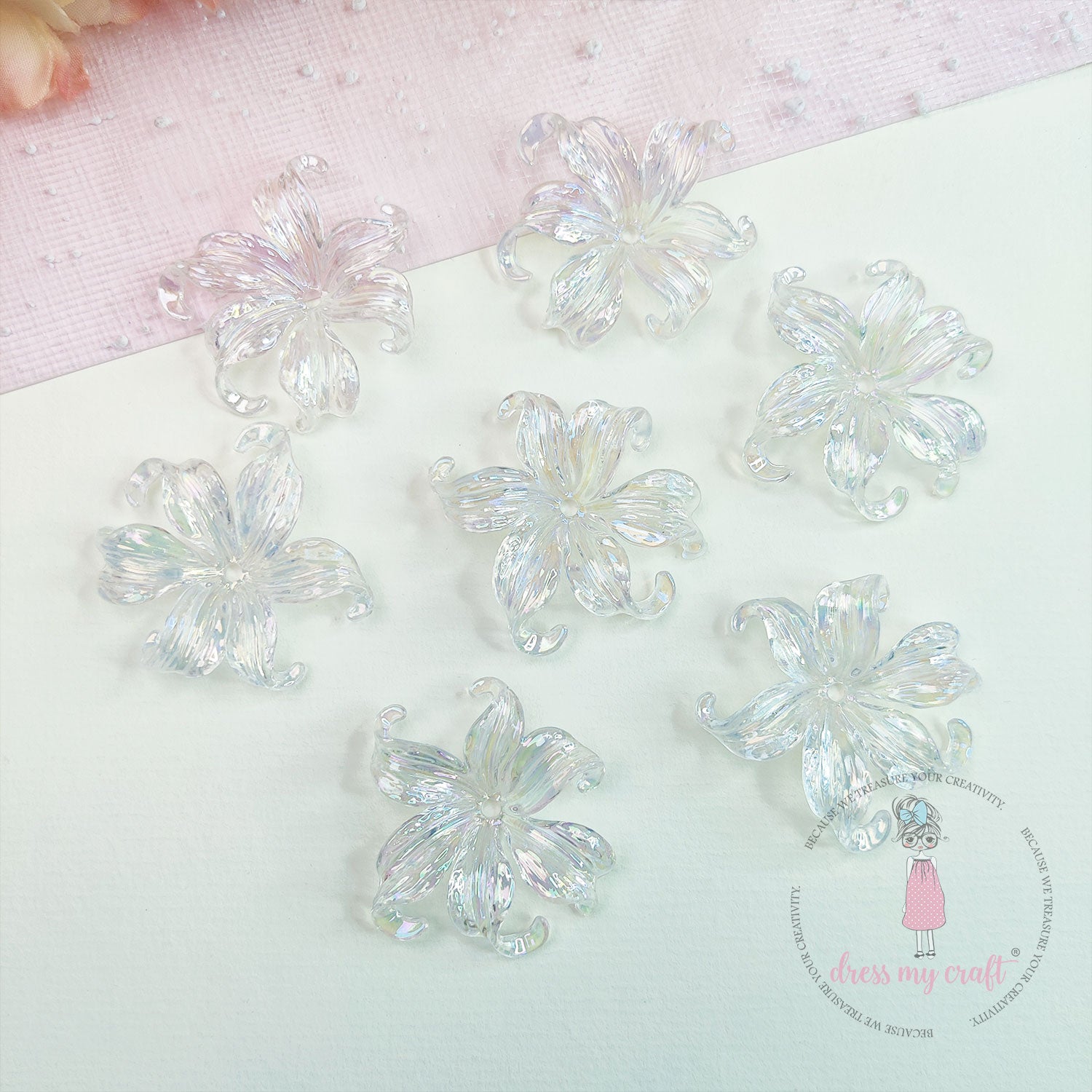 Holographic Flower Caps