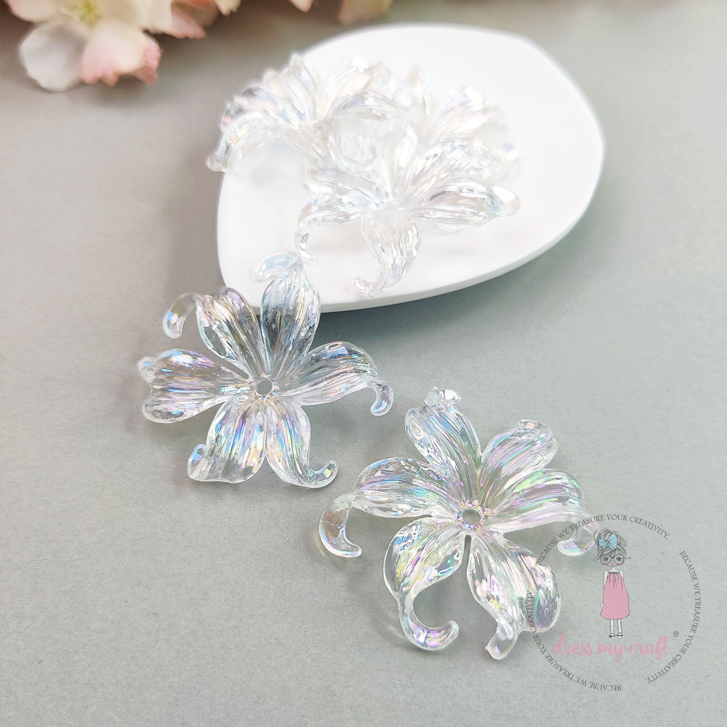 Holographic Flower Caps