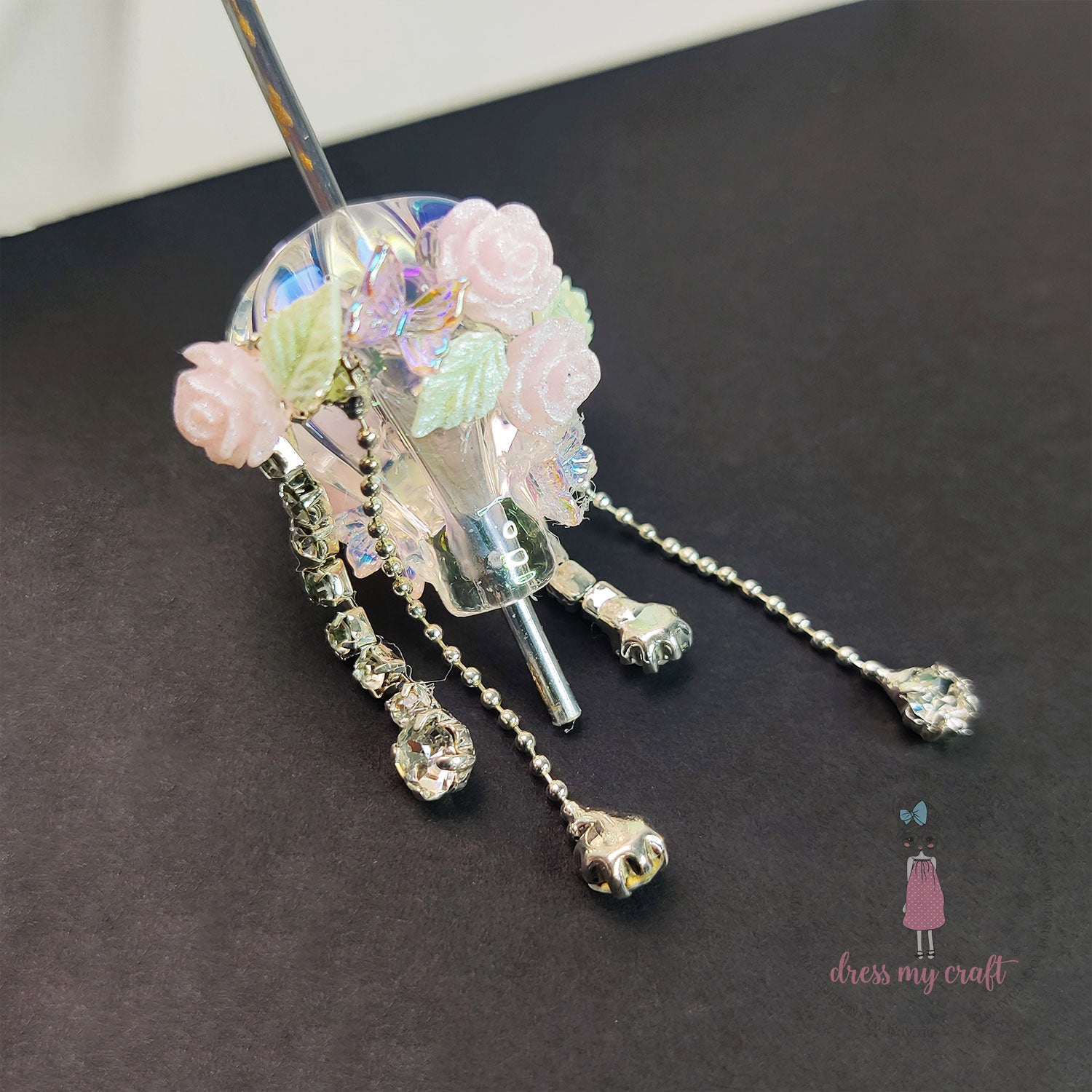 Floral Dream Balloon Bead - Clear Rainbow