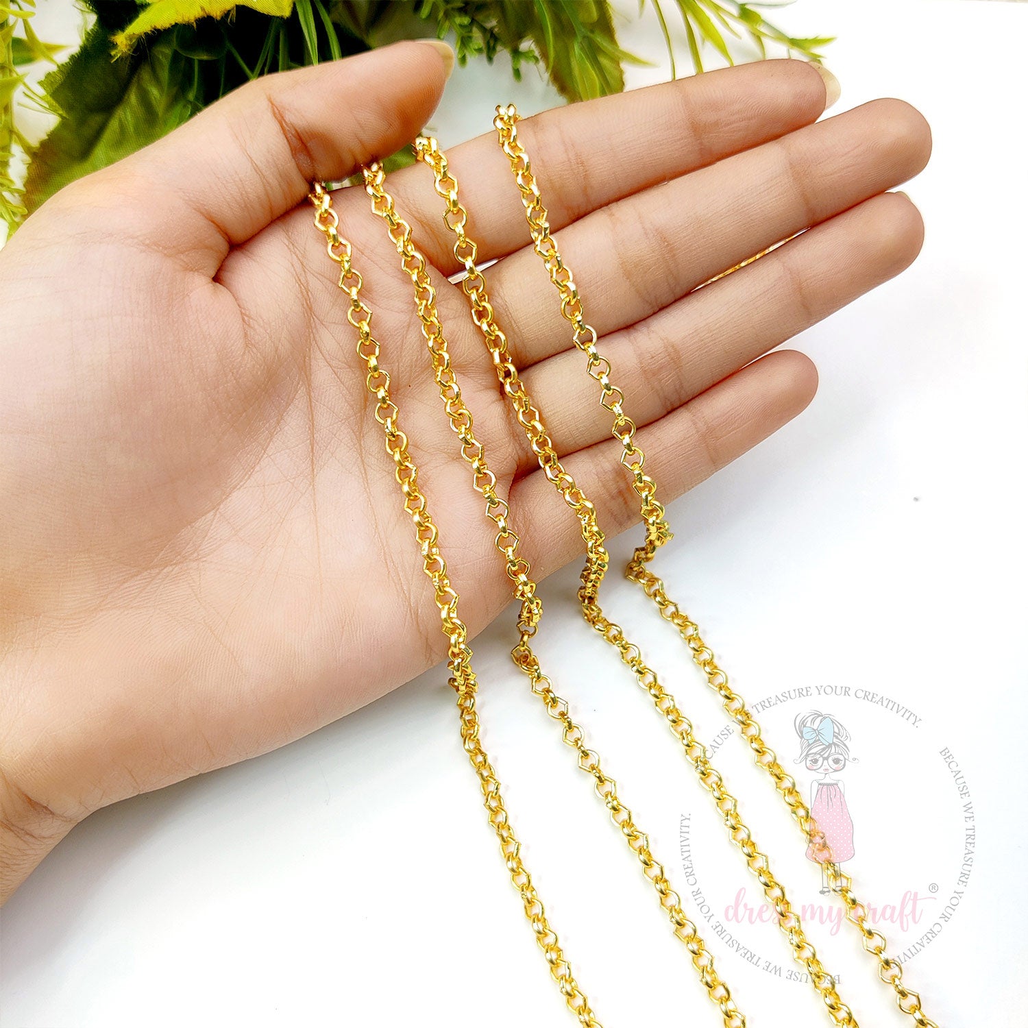 Drop Shape Chain - Golden