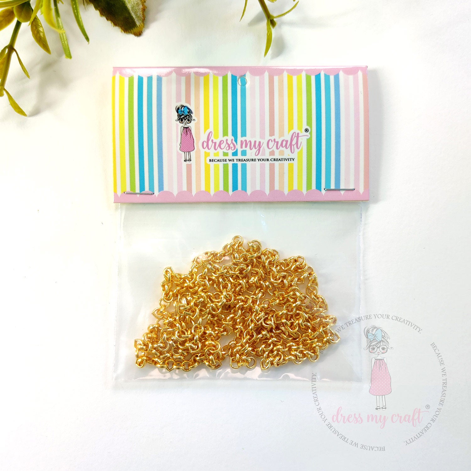 Drop Shape Chain - Golden