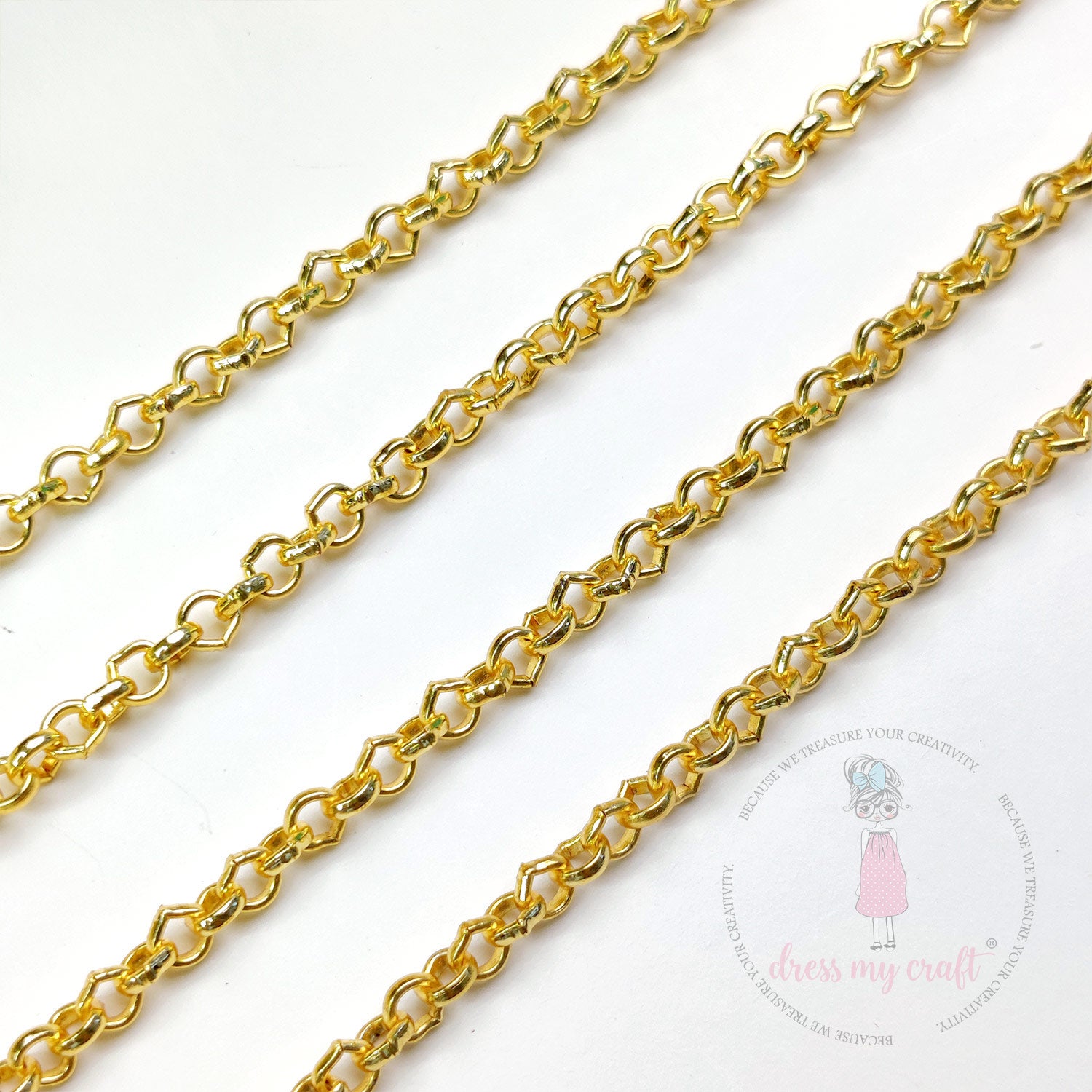 Drop Shape Chain - Golden