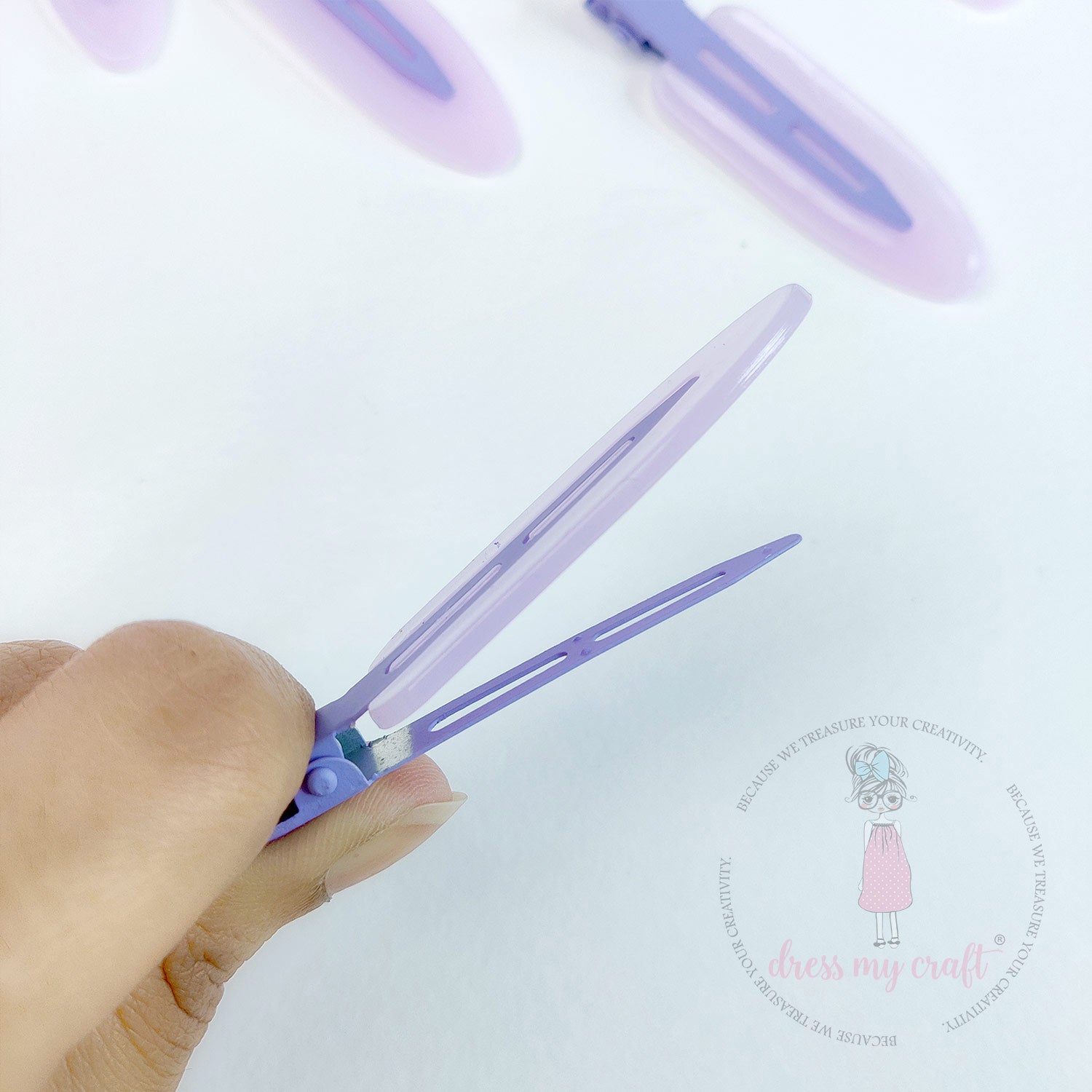 DIY Crease Free Hair Clips - Pastel Mauve