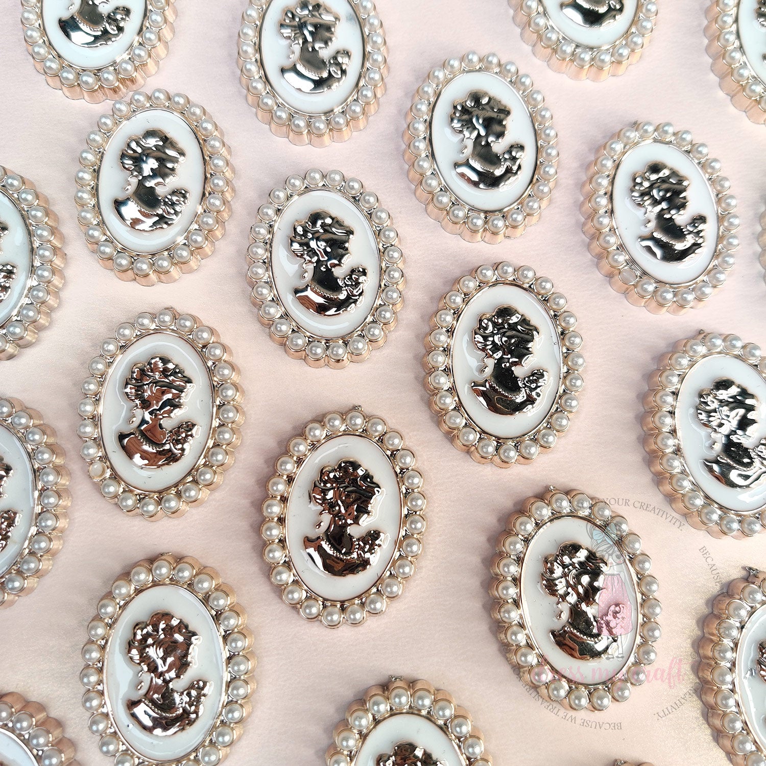 Victorian Lady Flat Back Charms
