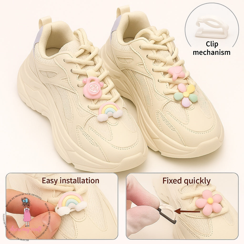 DIY Shoelace Decorative Clips