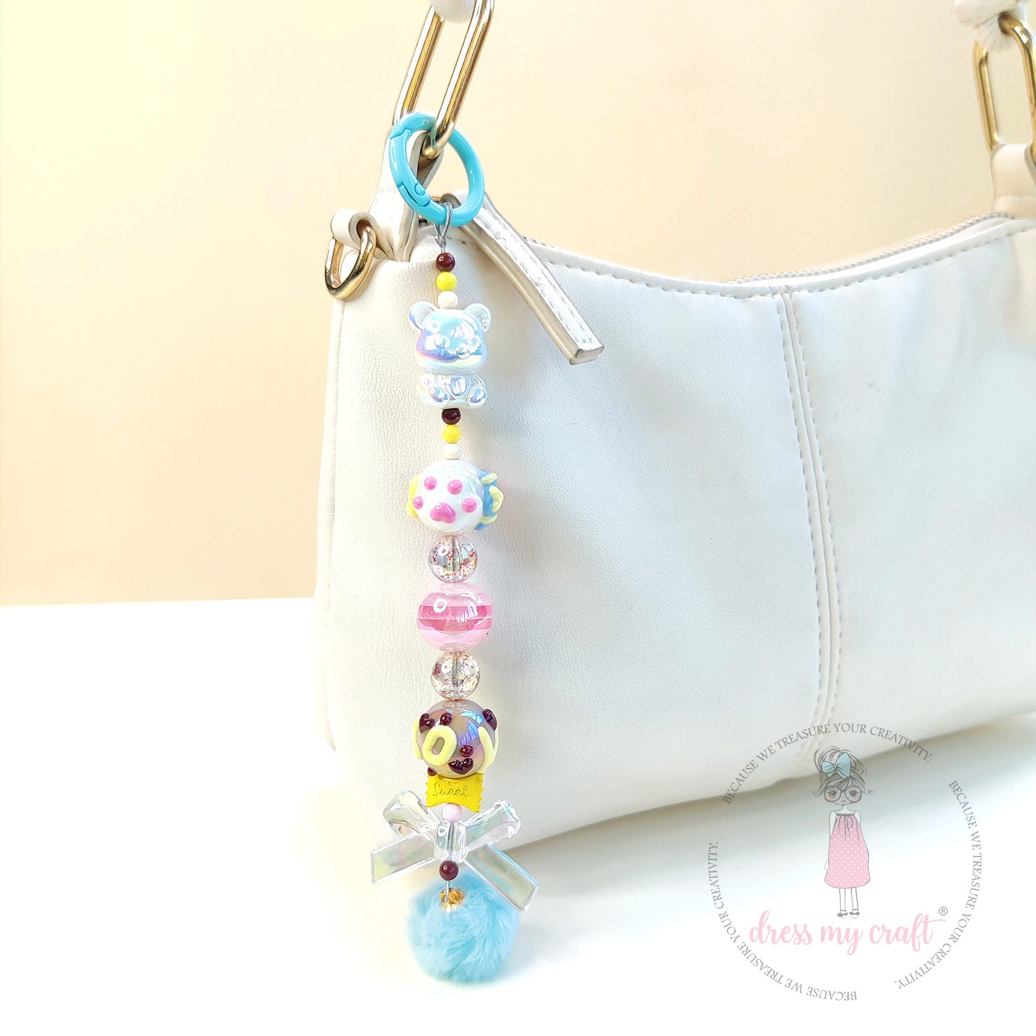 3D Holographic Multicolor Bear Beads