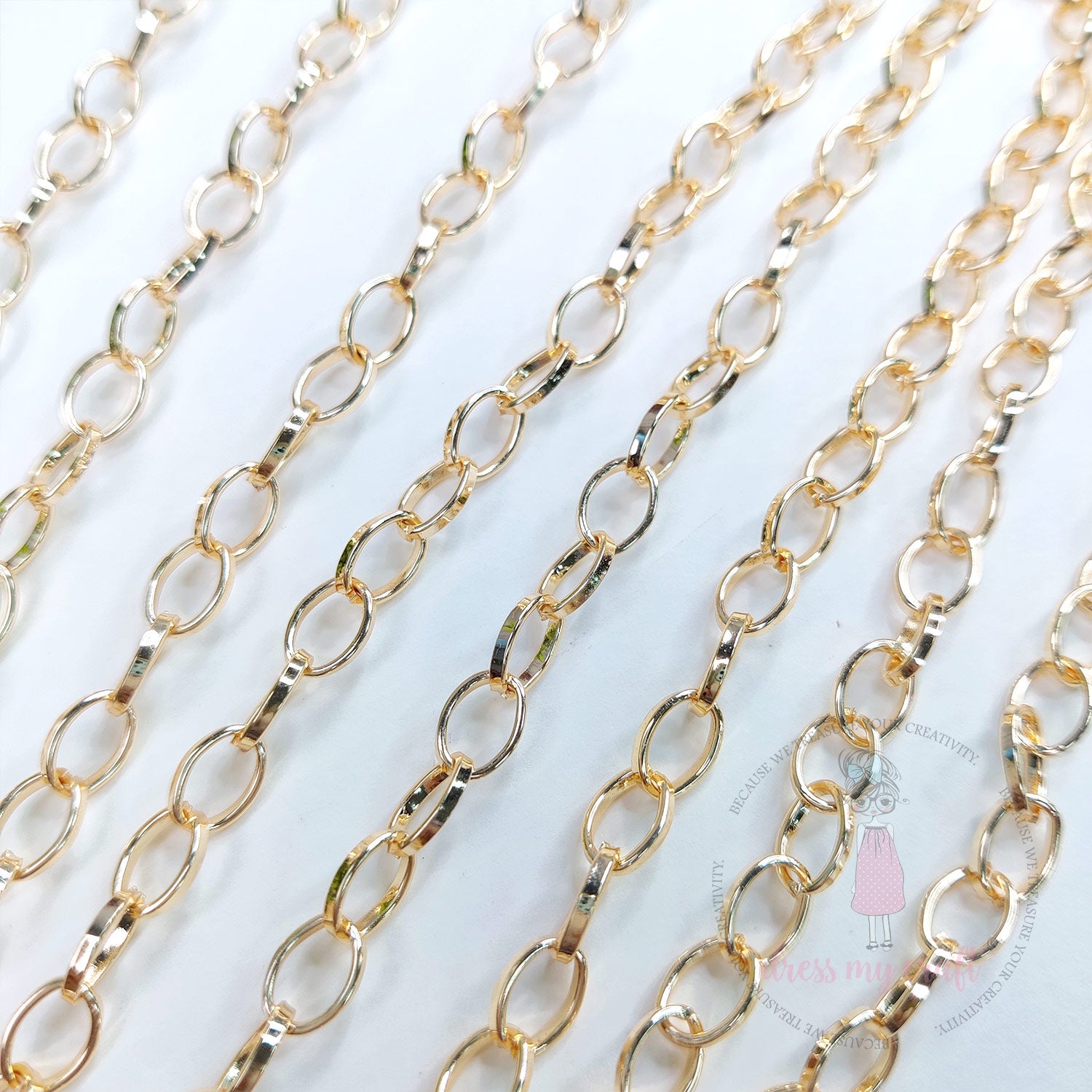 Big Loop Oval Cable Chain - Rose Gold
