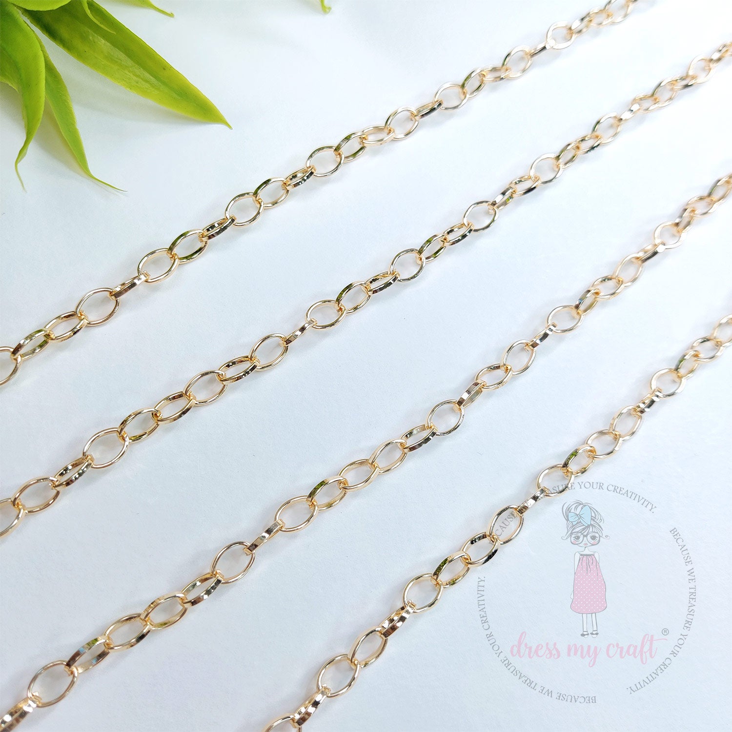 Big Loop Oval Cable Chain - Rose Gold