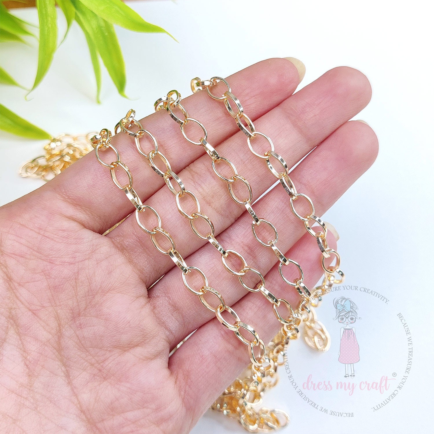 Big Loop Oval Cable Chain - Rose Gold