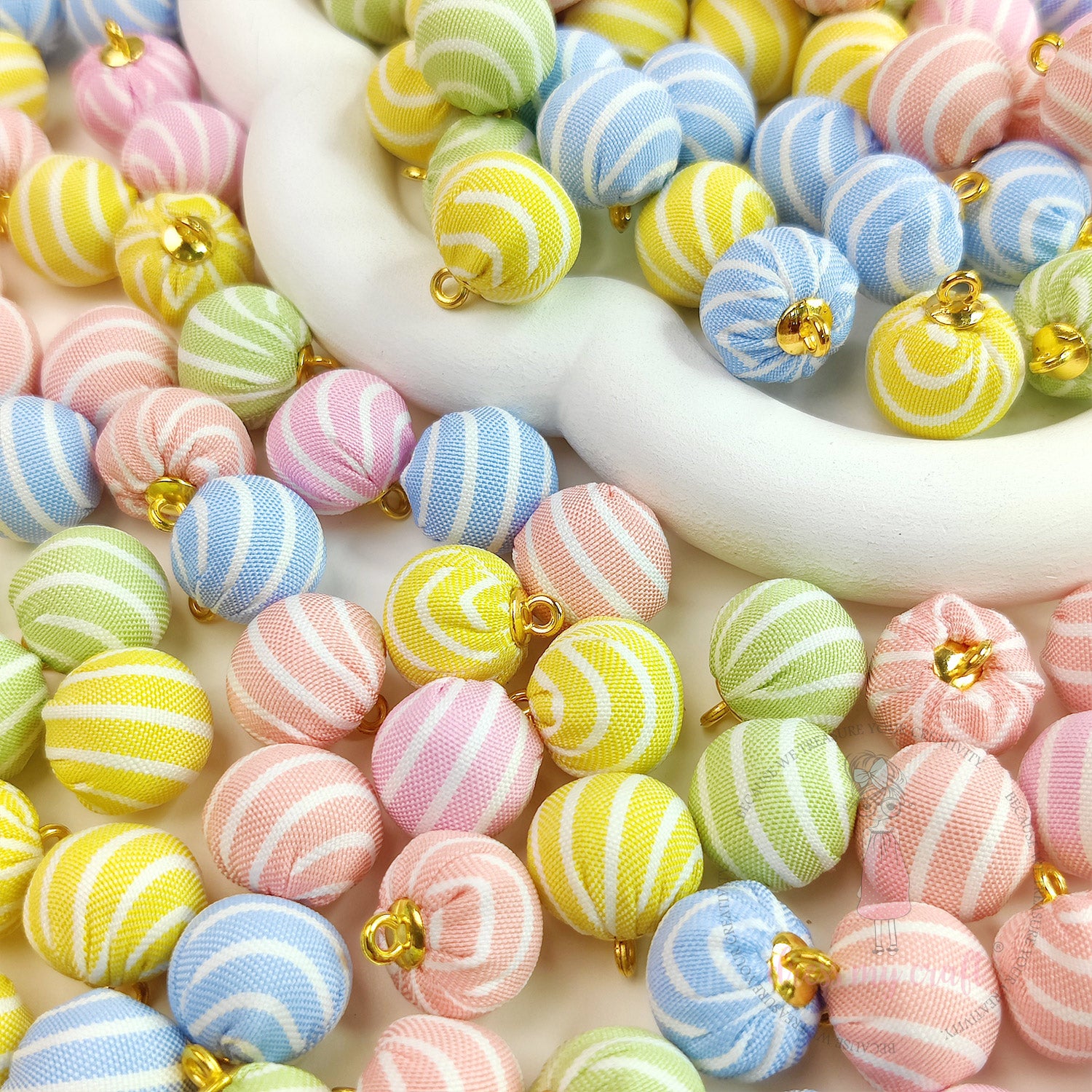 Candy Loop Pom Poms - Assorted Color