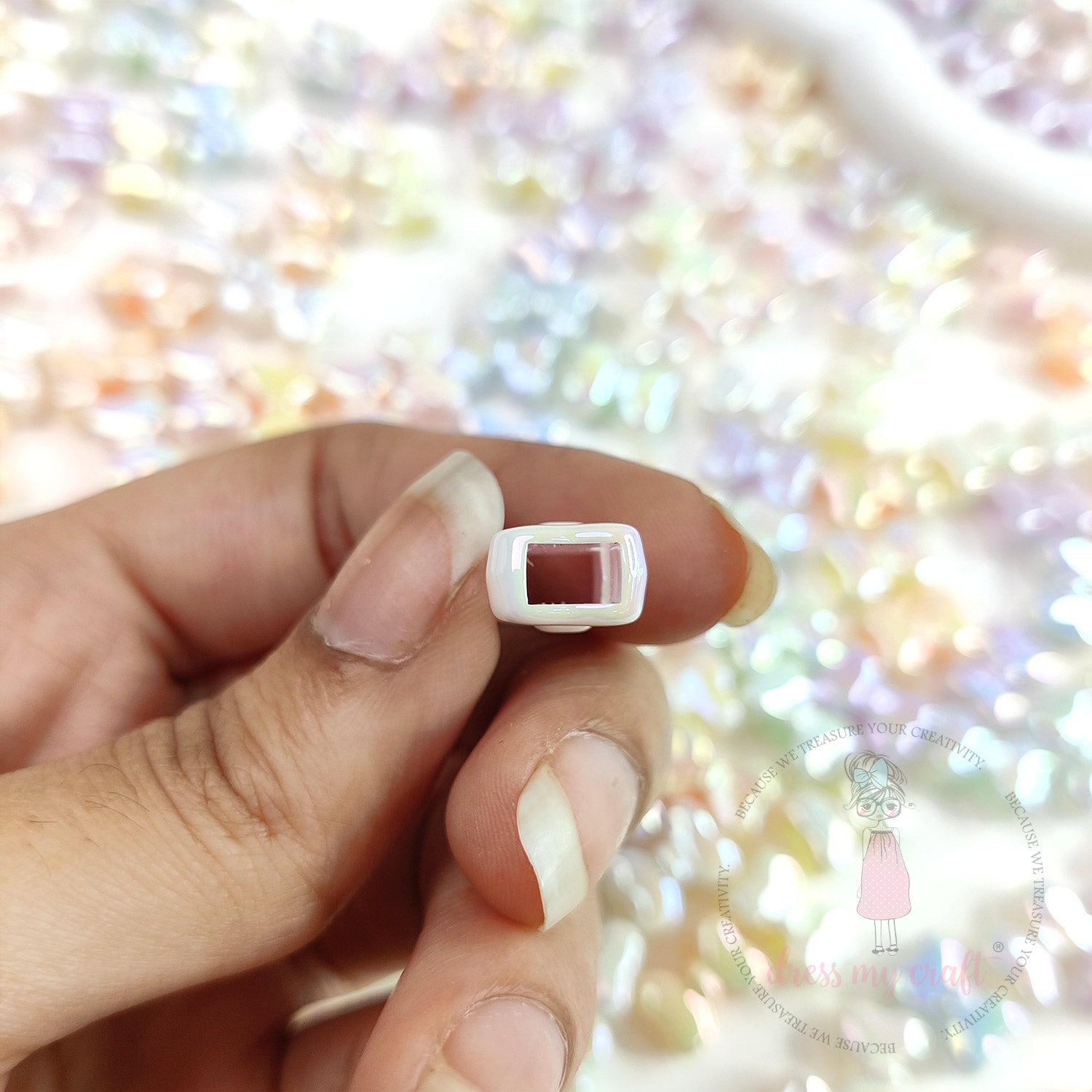 Pastel Holographic Shiny Bow Beads