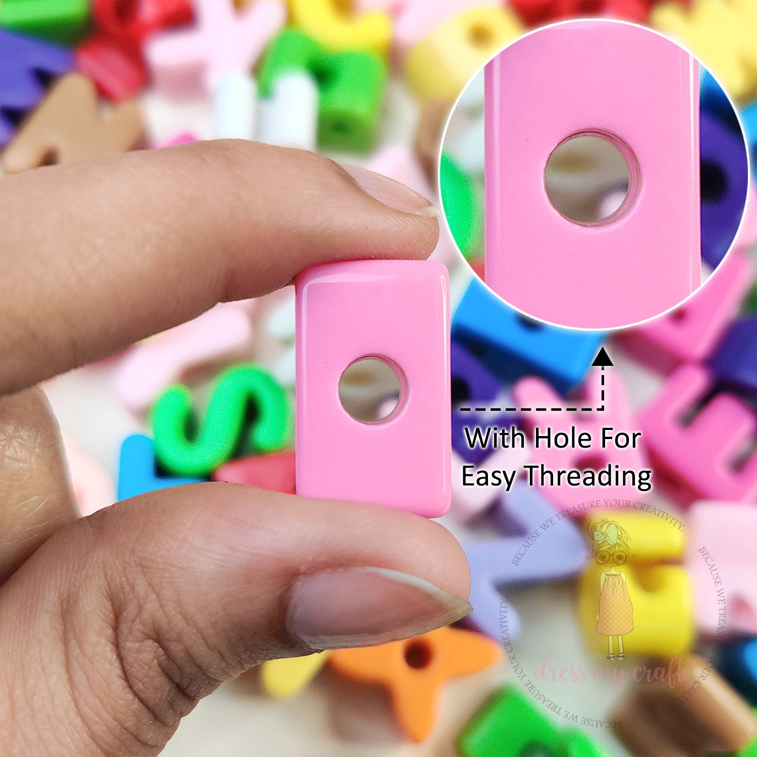 A To Z Alphabet Beads - Assorted Color