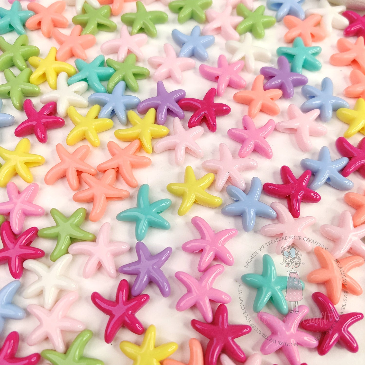 Multicolor Starfish Beads