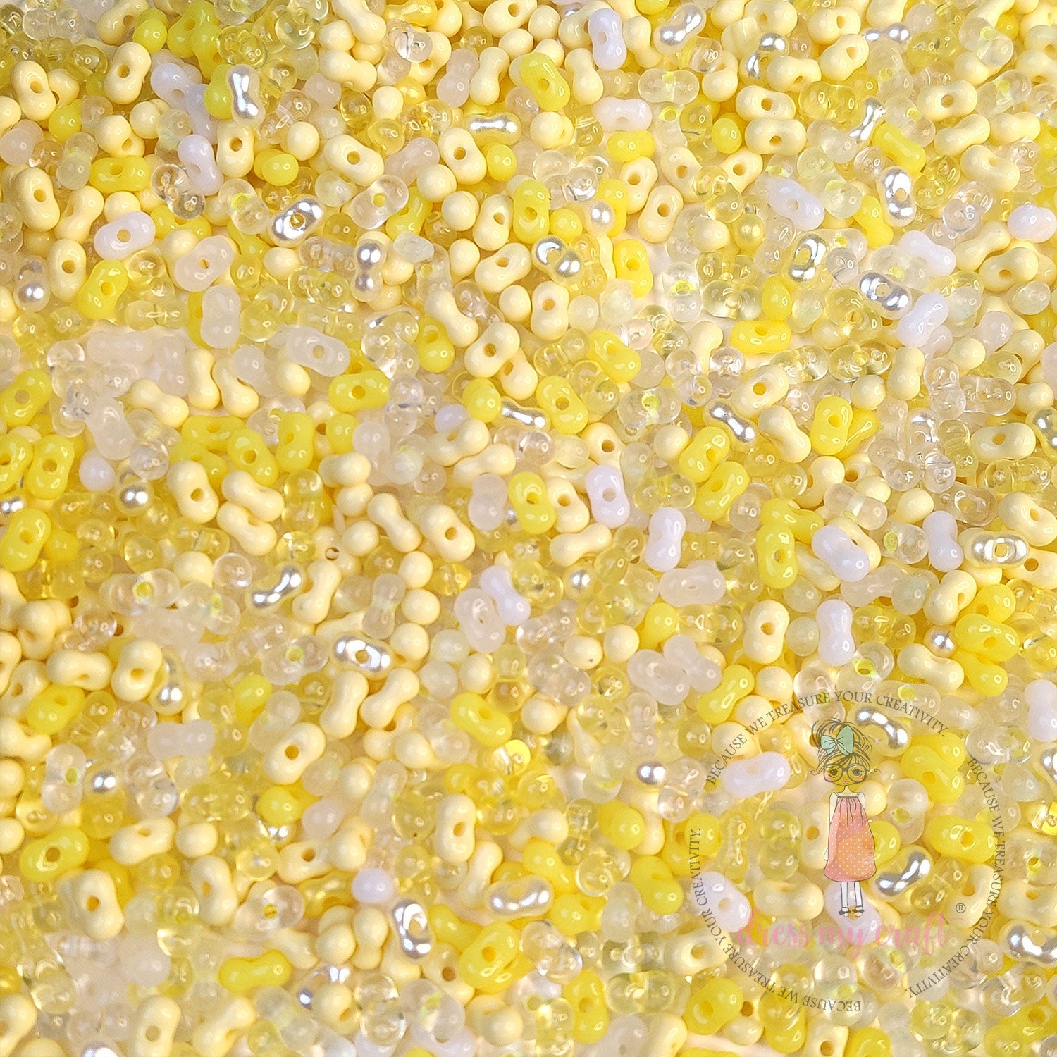 Peanut Beads - Yellow Family