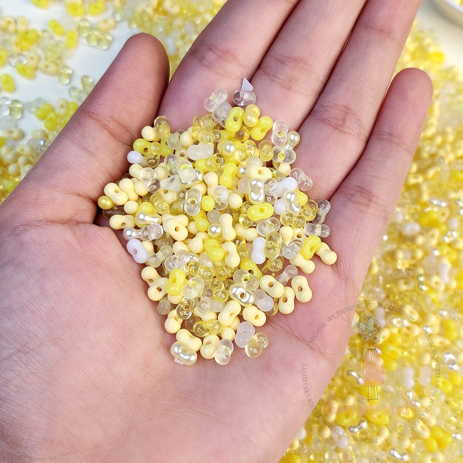 Peanut Beads - Yellow Family