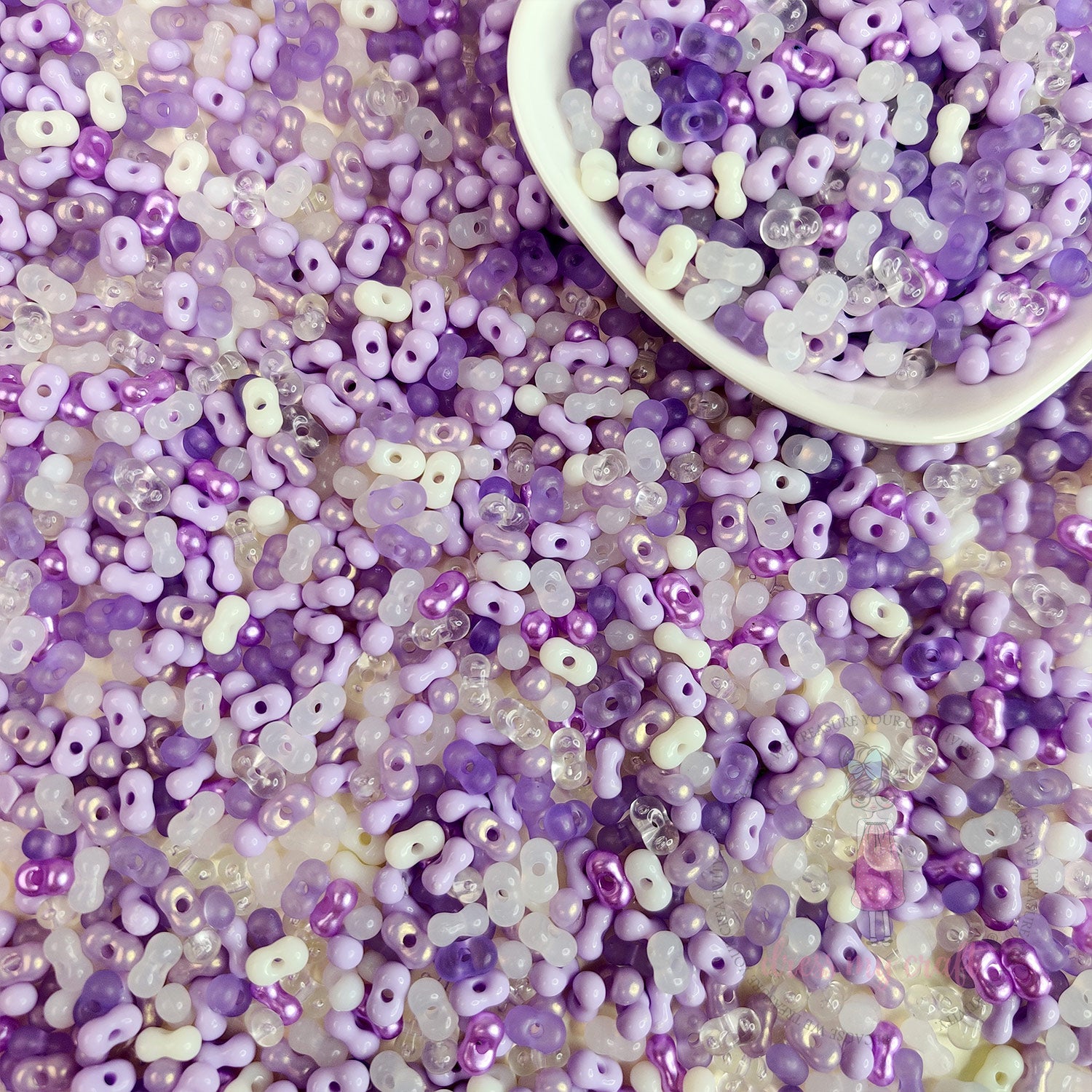 Peanut Beads - Purple Family