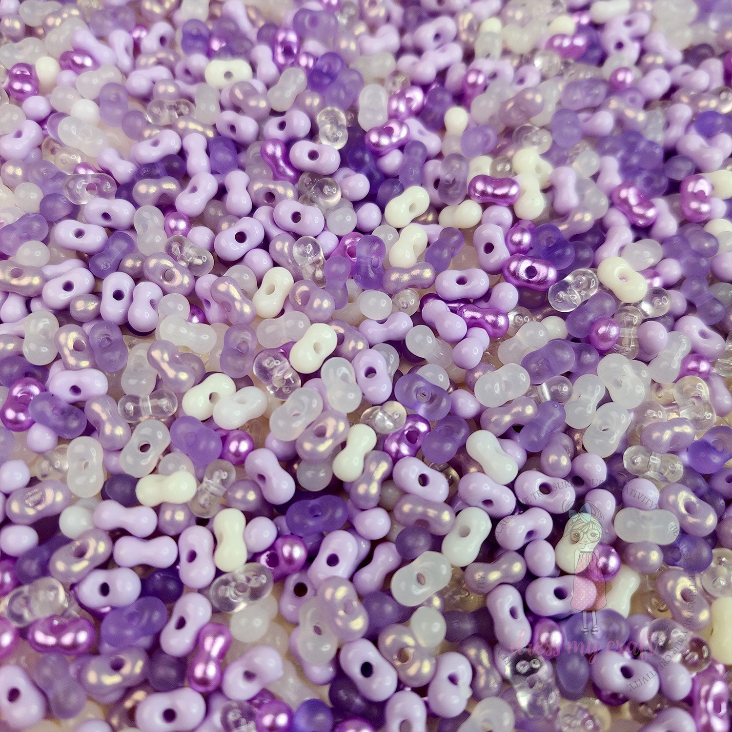 Peanut Beads - Purple Family