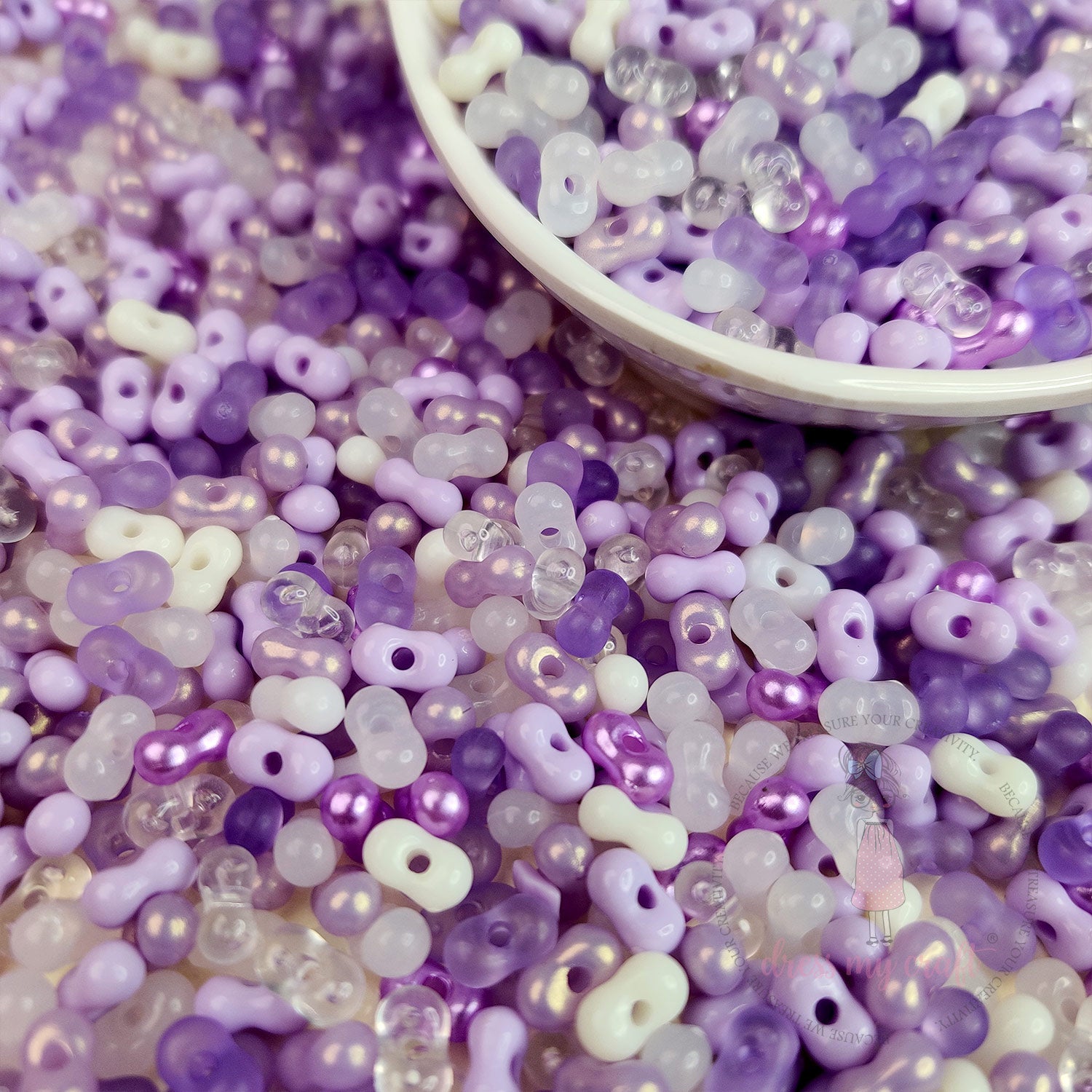 Peanut Beads - Purple Family