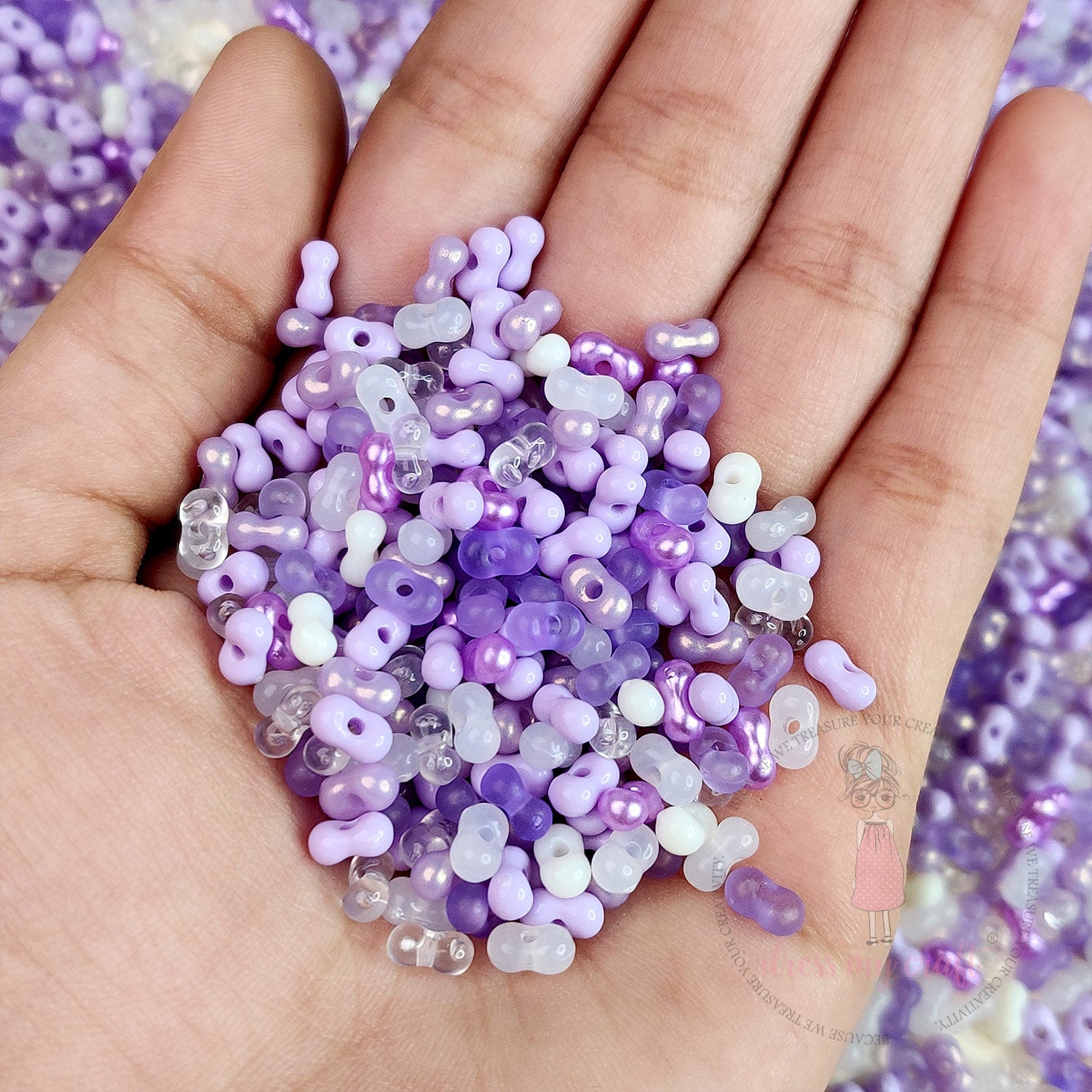 Peanut Beads - Purple Family