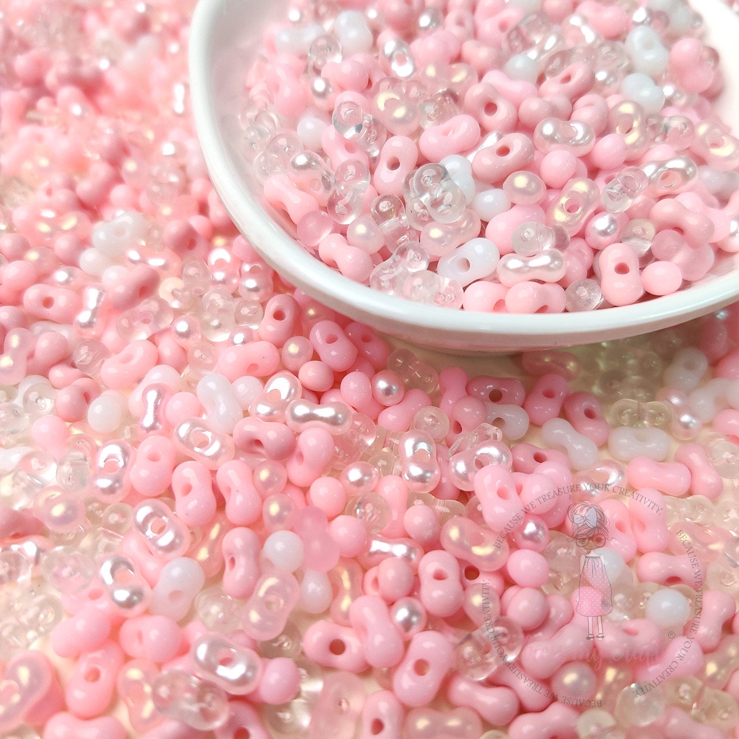 Peanut Beads - Pink Family
