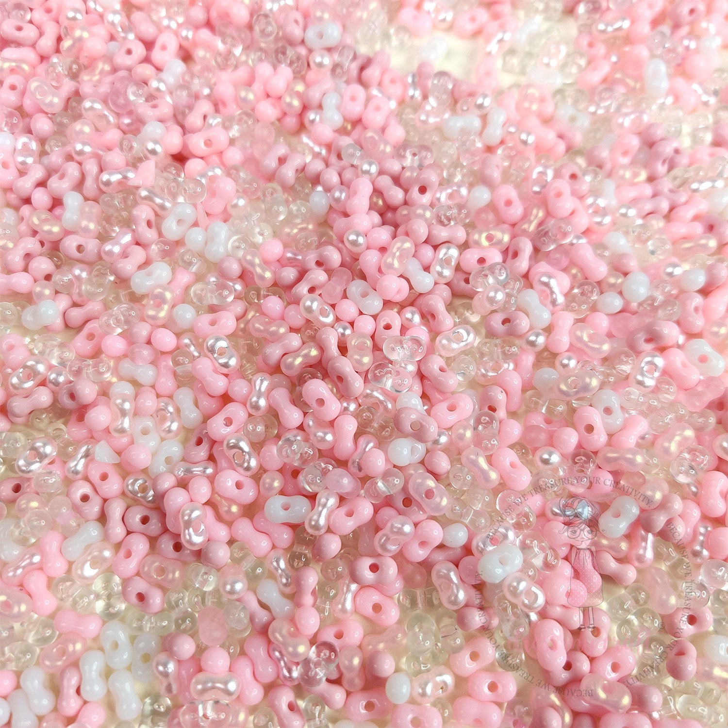 Peanut Beads - Pink Family