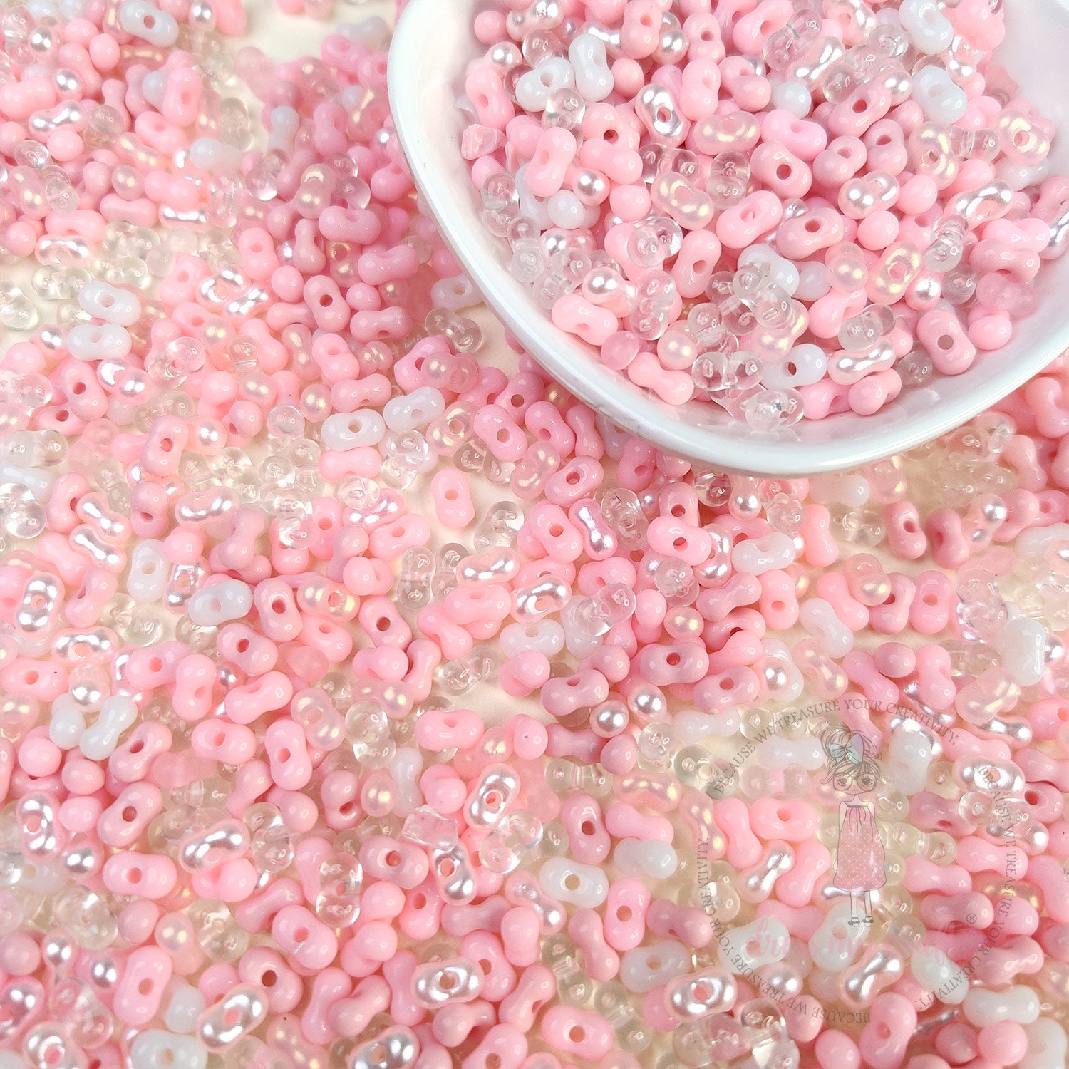 Peanut Beads - Pink Family