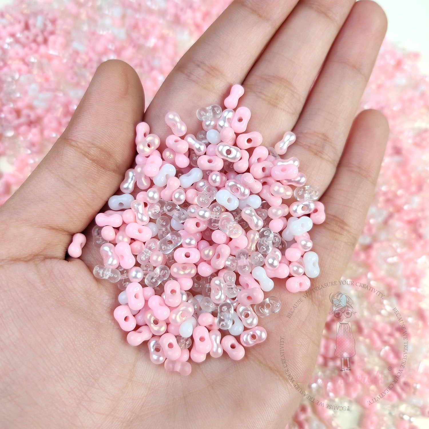 Peanut Beads - Pink Family