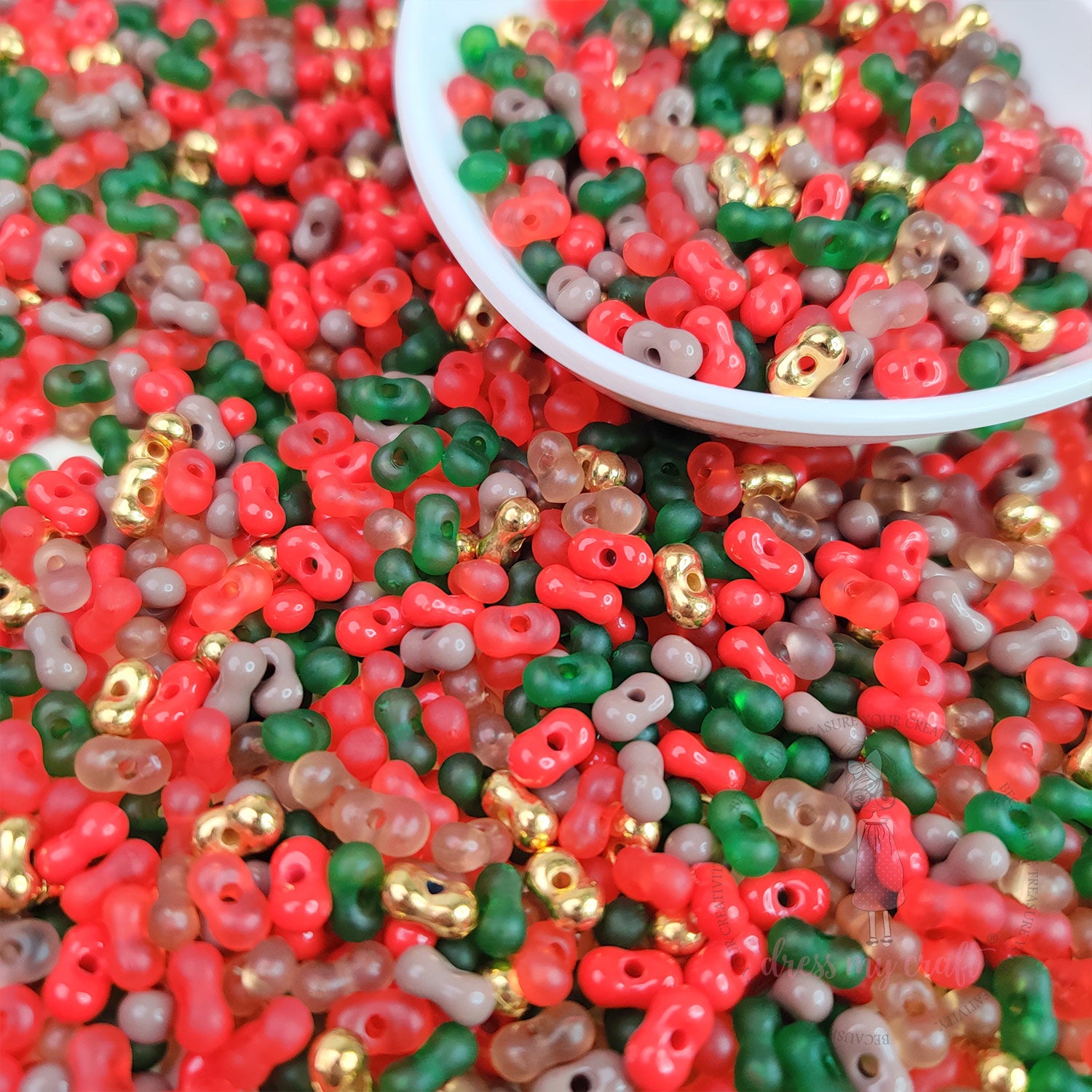 Peanut Beads - Christmas Mix