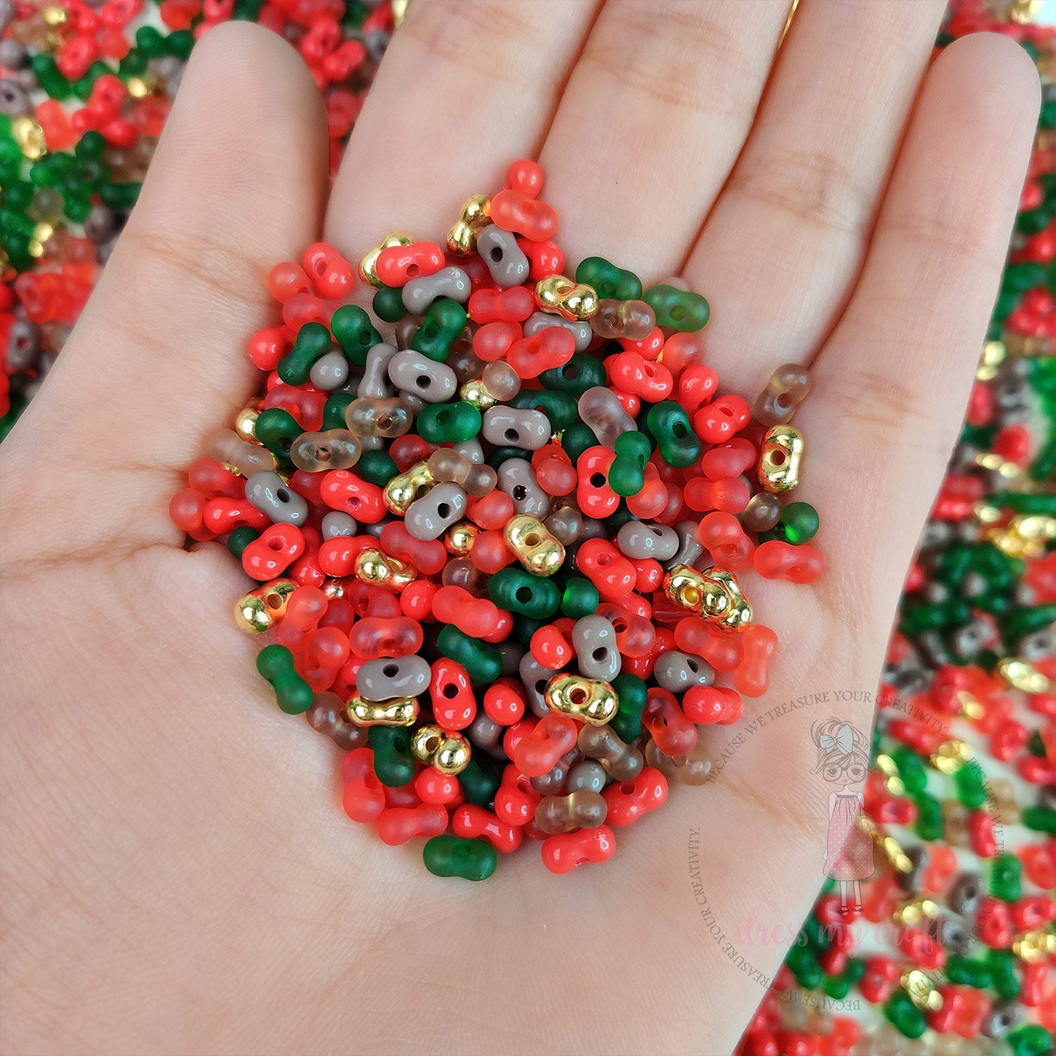 Peanut Beads - Christmas Mix