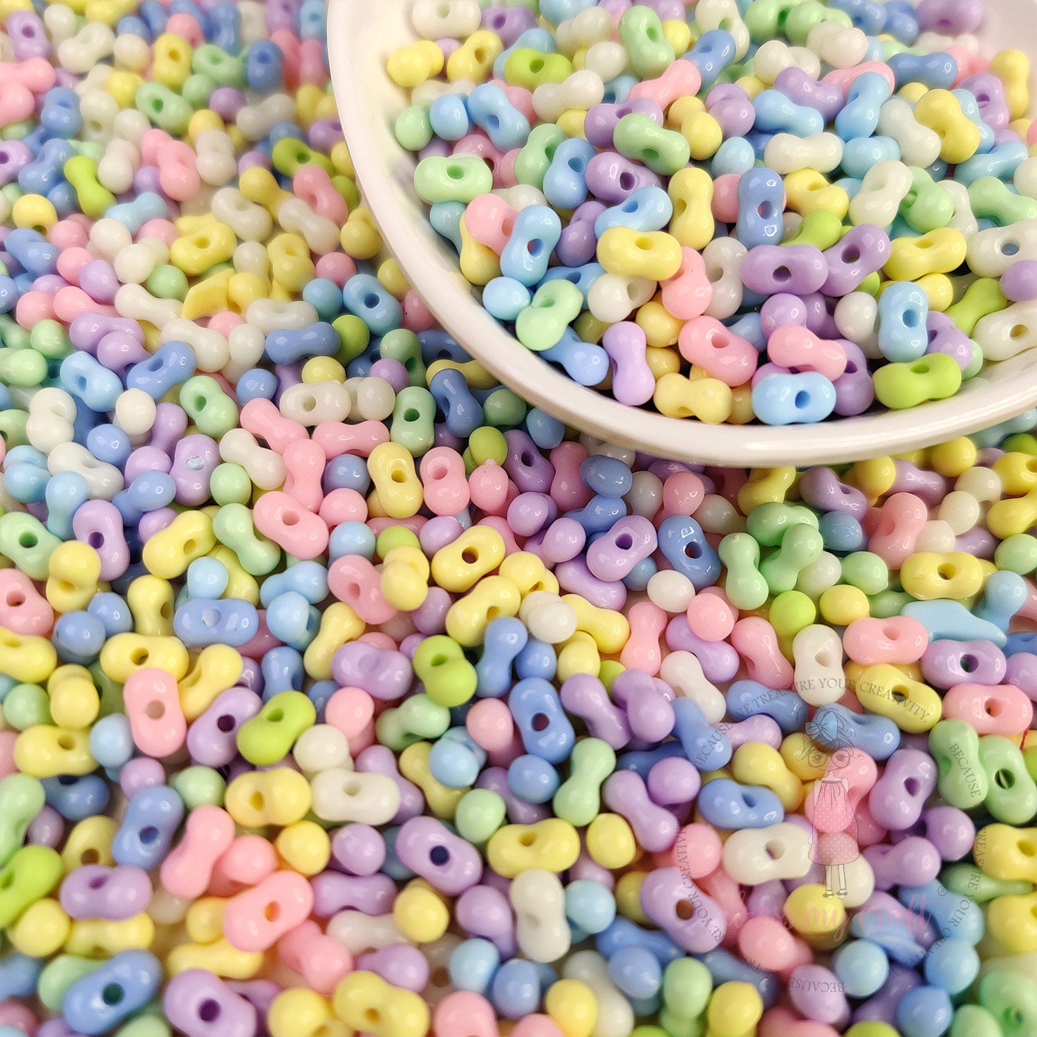 Peanut Beads - Pastel Family