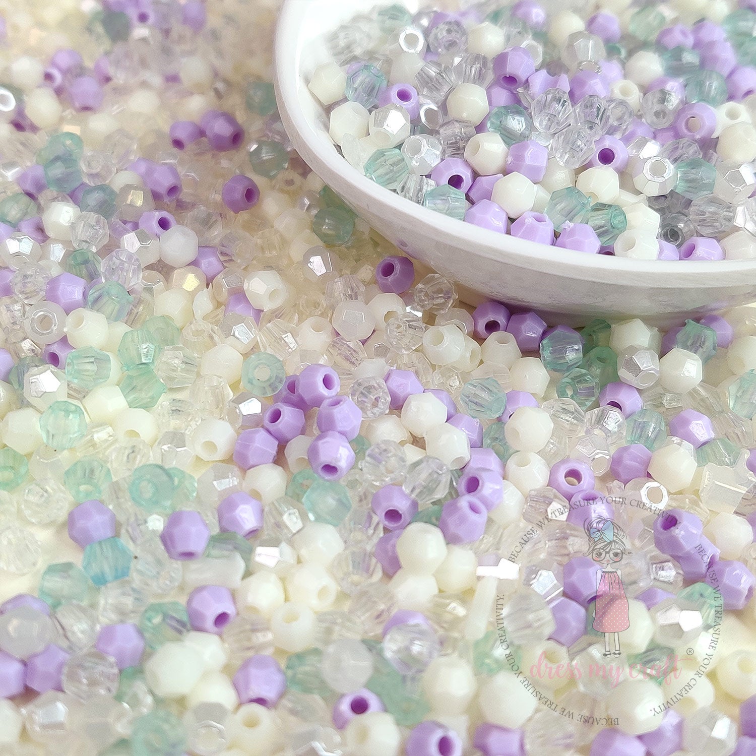 Hexagon Beads - Purple Family