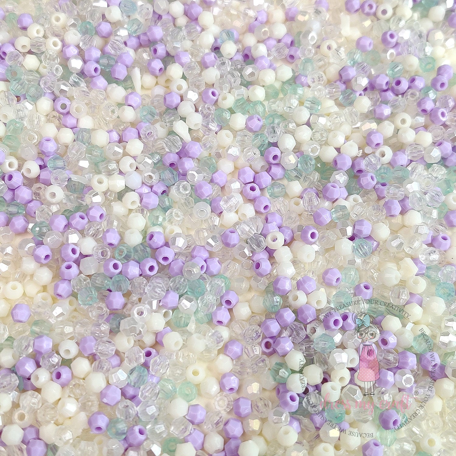 Hexagon Beads - Purple Family