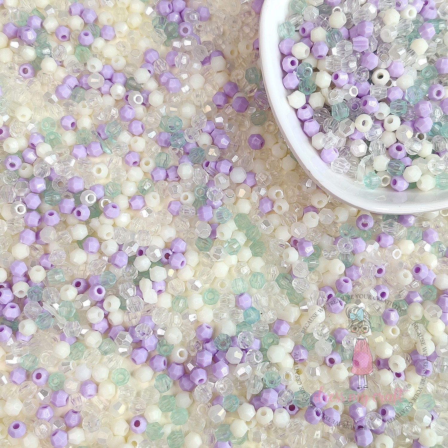 Hexagon Beads - Purple Family