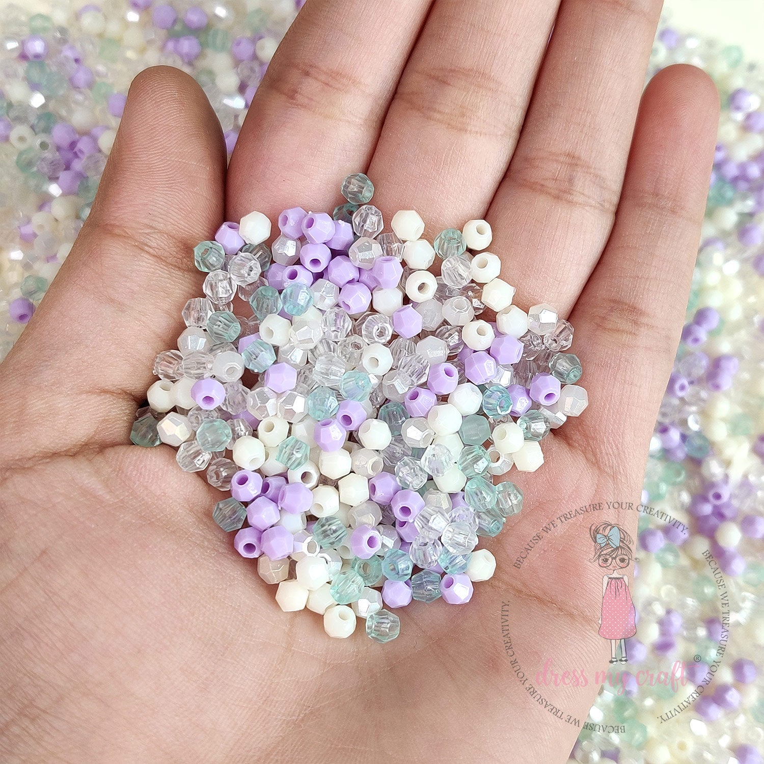 Hexagon Beads - Purple Family