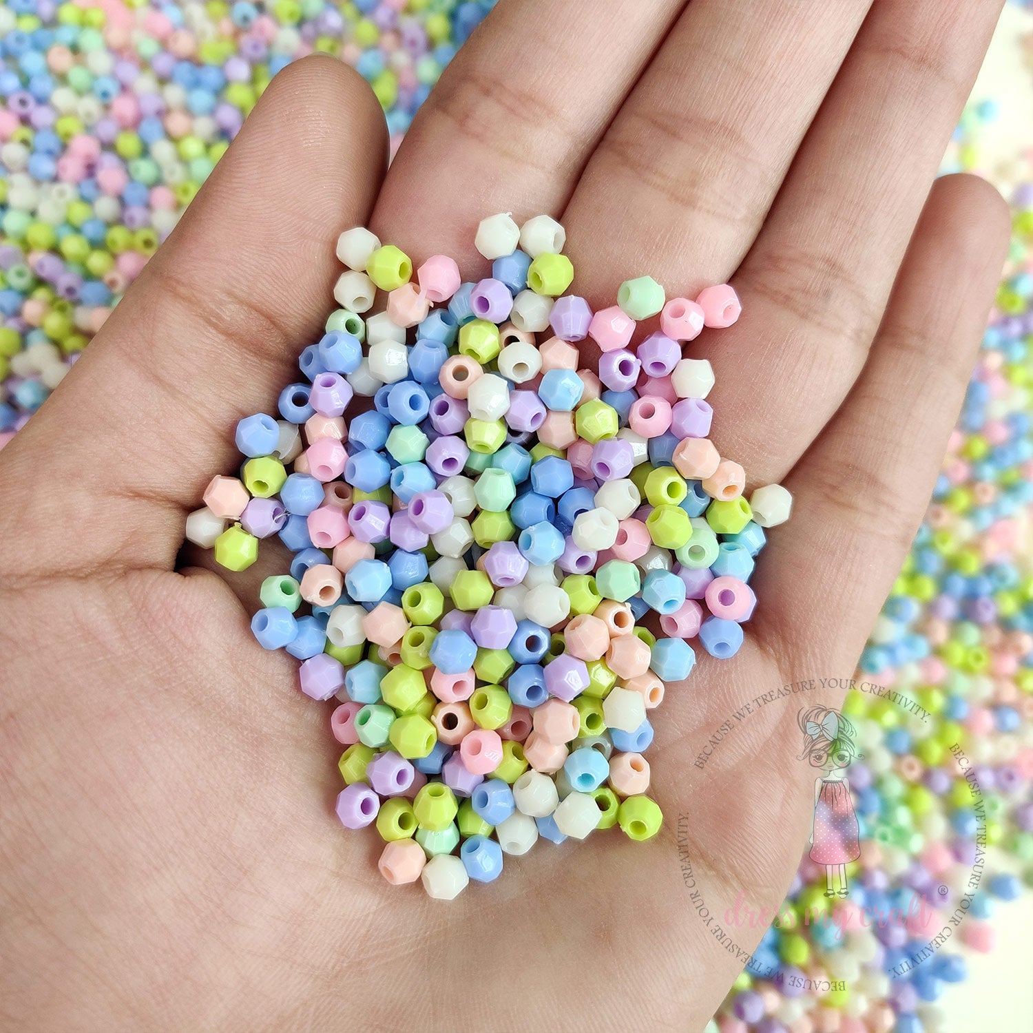 Hexagon Beads - Pastel Family