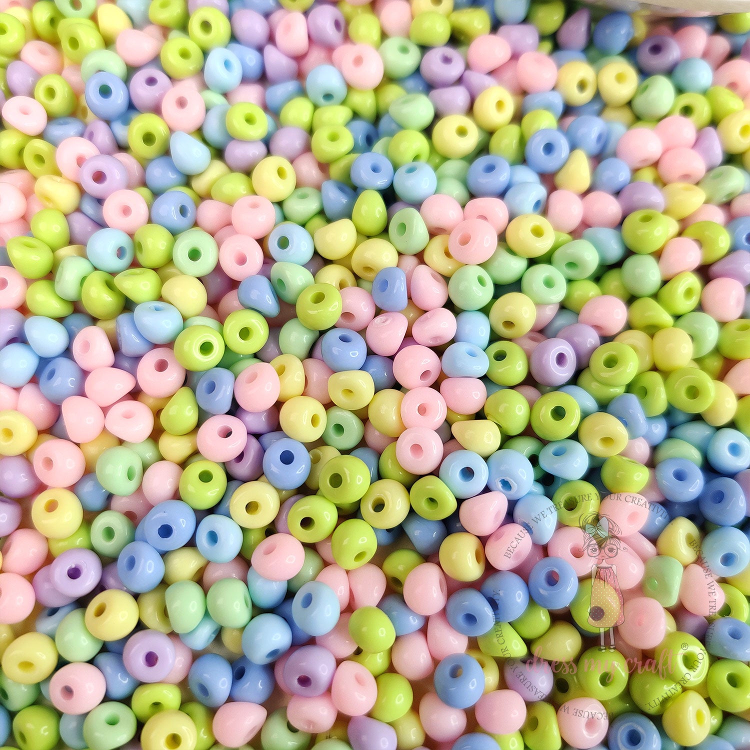 Multicolor Seed Beads - Pastel Family