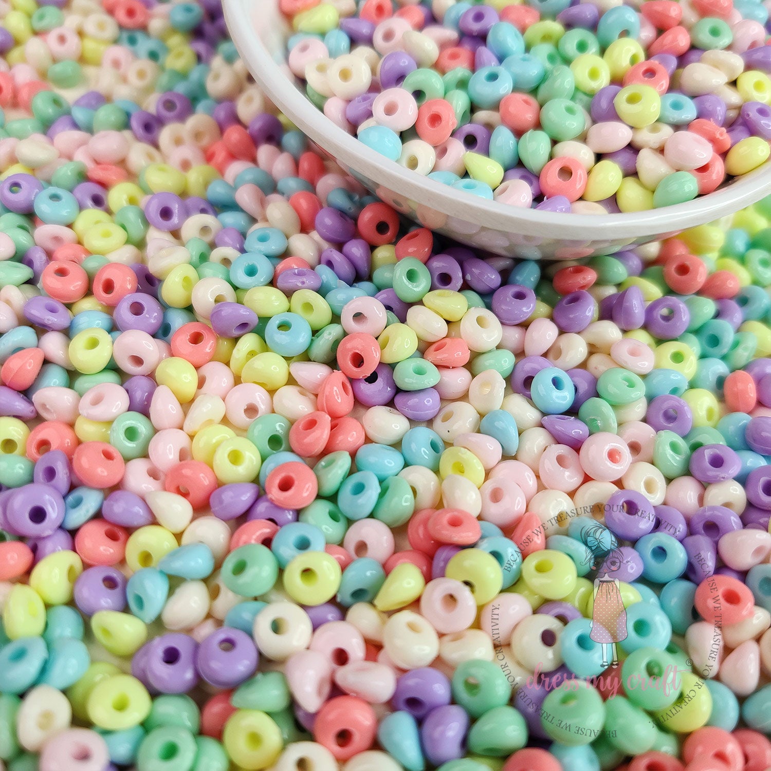 Multicolor Seed Beads - Unicorn Family