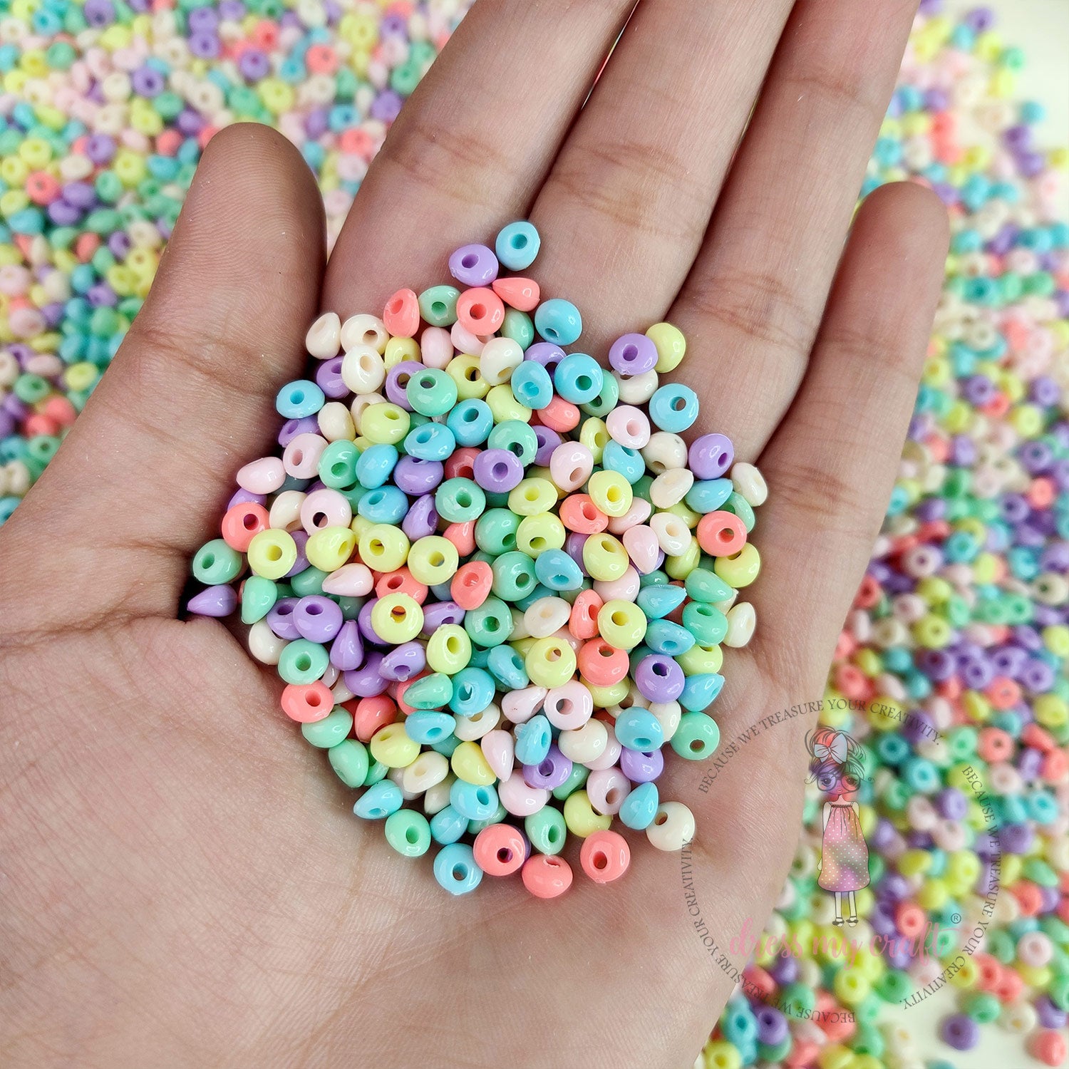 Multicolor Seed Beads - Unicorn Family