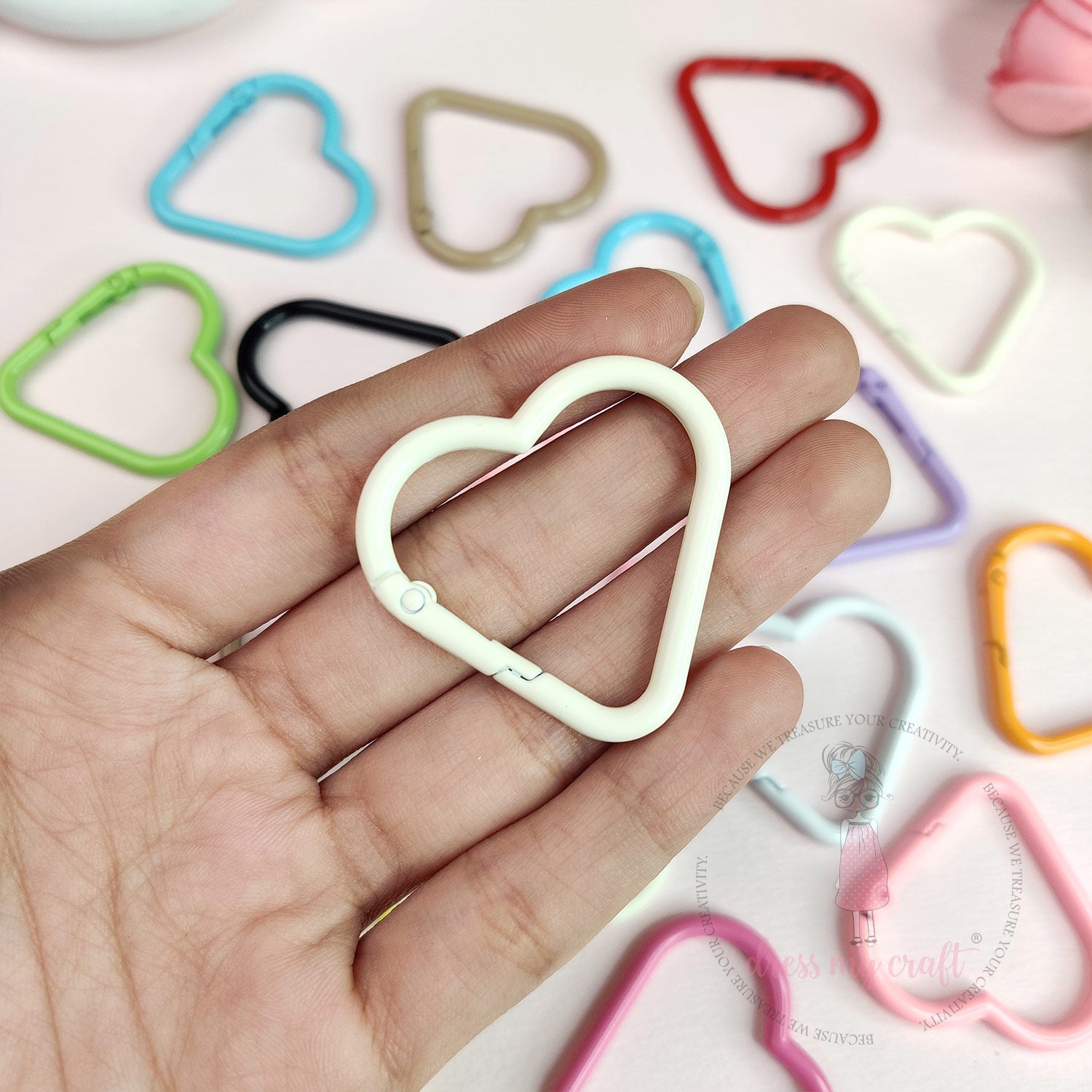 Multicolor Hearts Heavy Metal Ring
