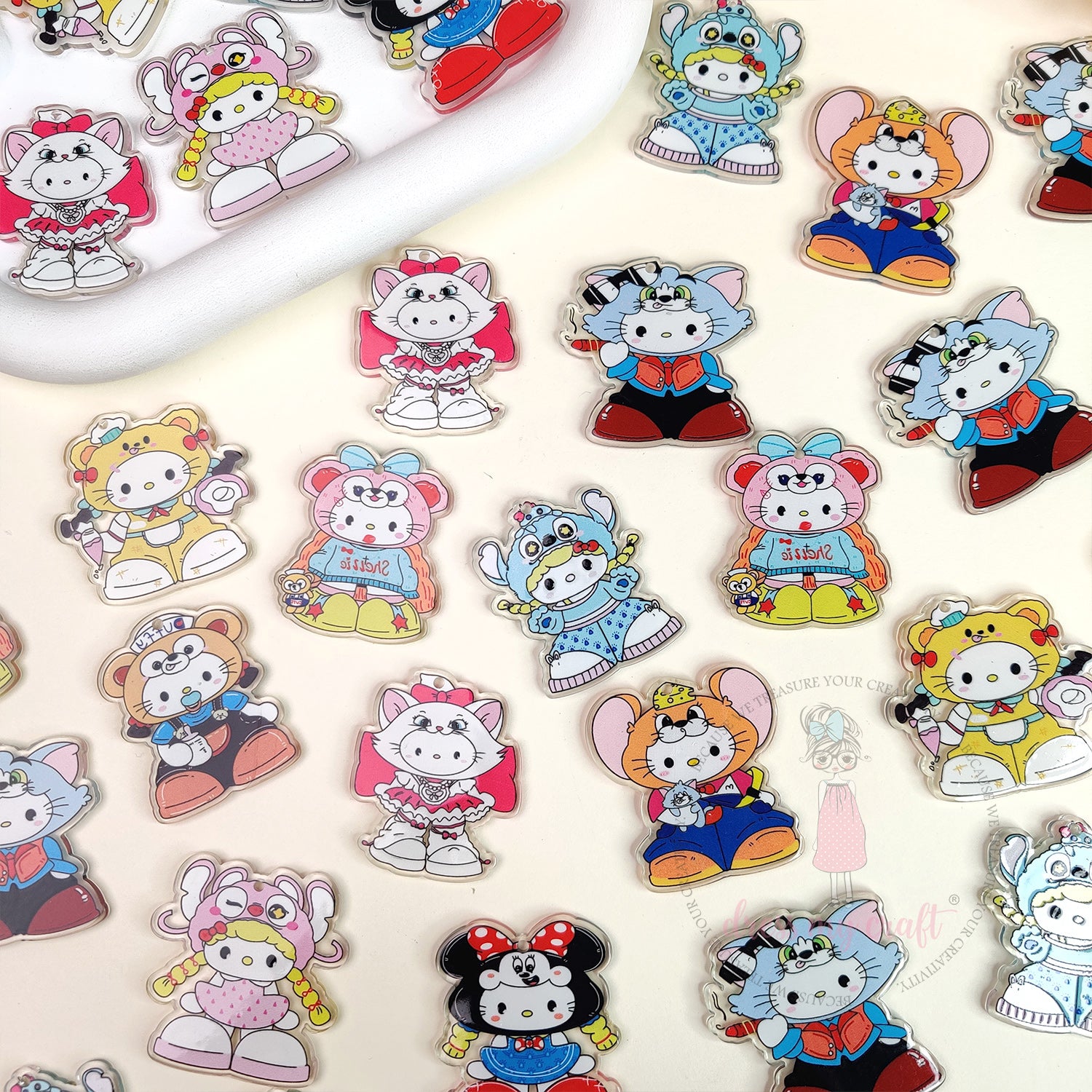 Kawaii Toon Acrylic Charms