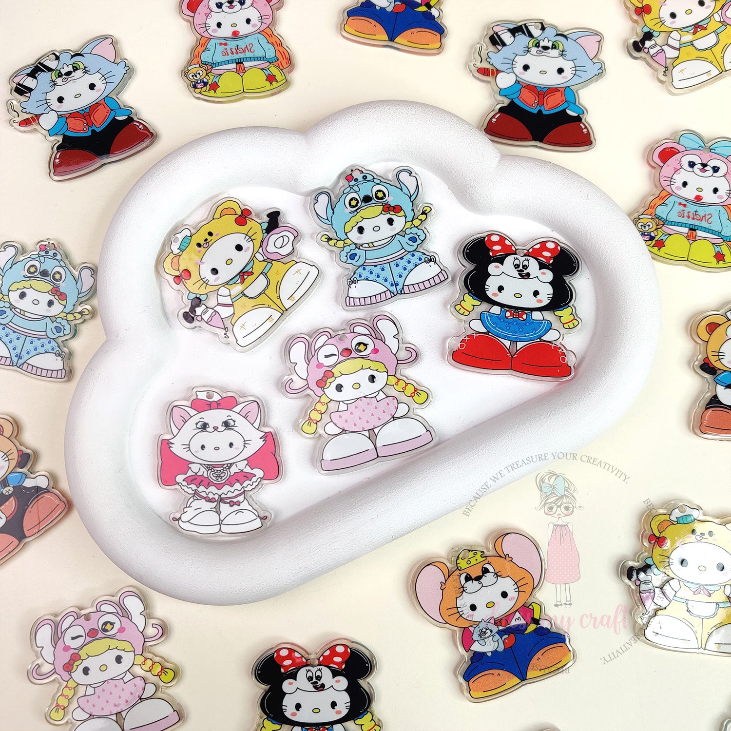 Kawaii Toon Acrylic Charms
