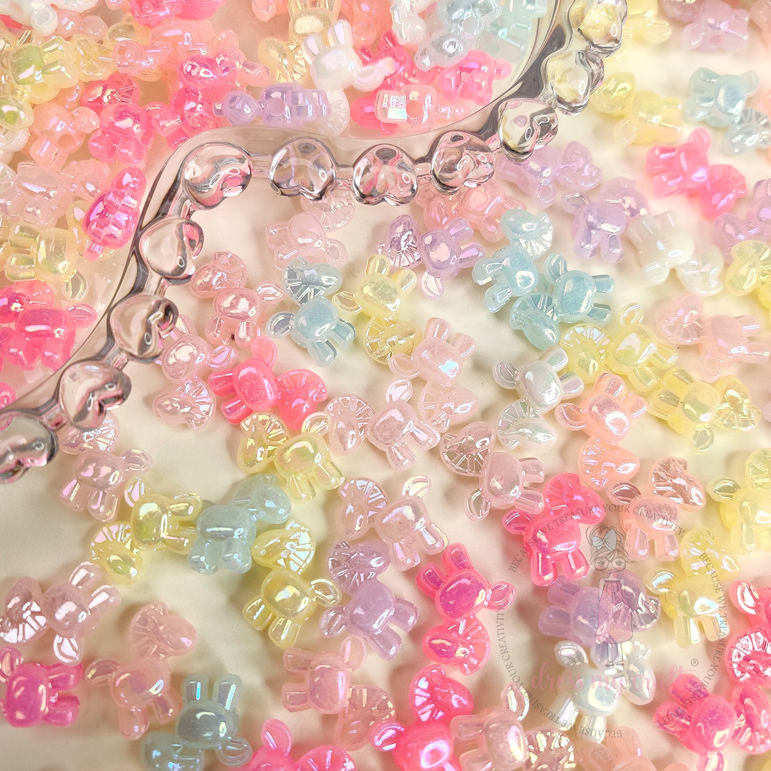 Holographic Fairy Pony Beads