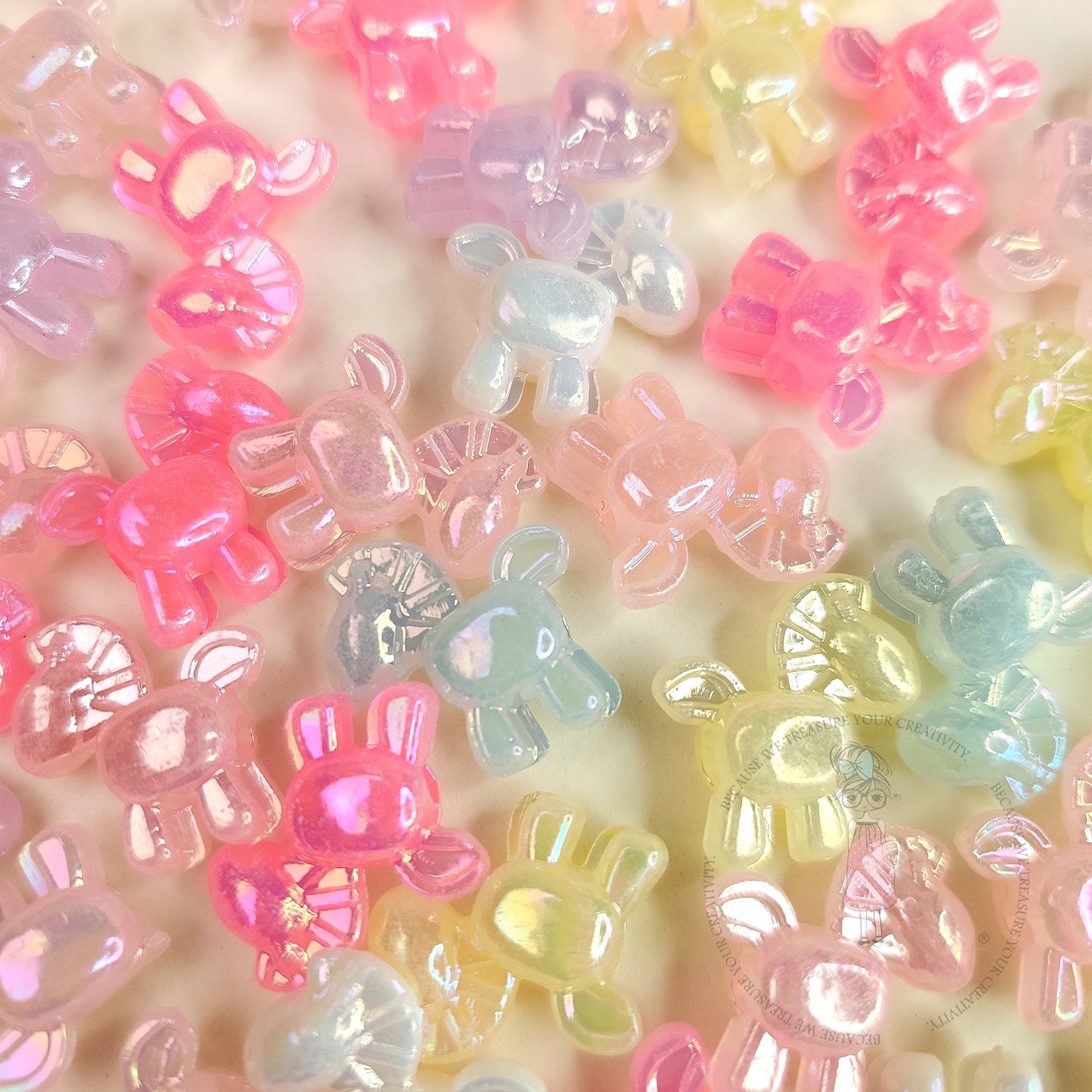 Holographic Fairy Pony Beads