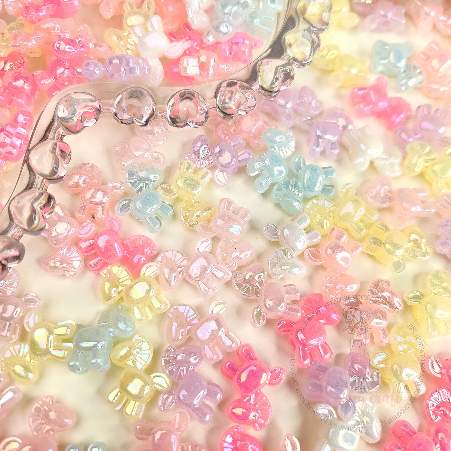 Holographic Fairy Pony Beads