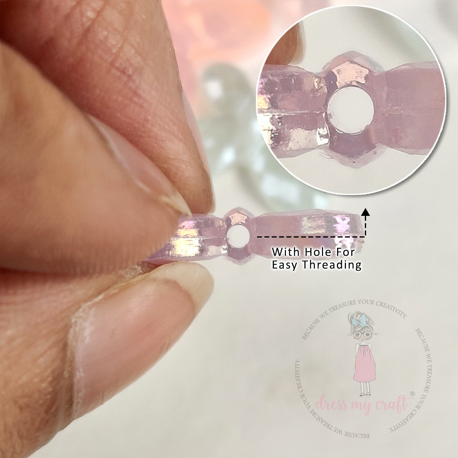 Holographic Crystal Wing Butterfly Beads