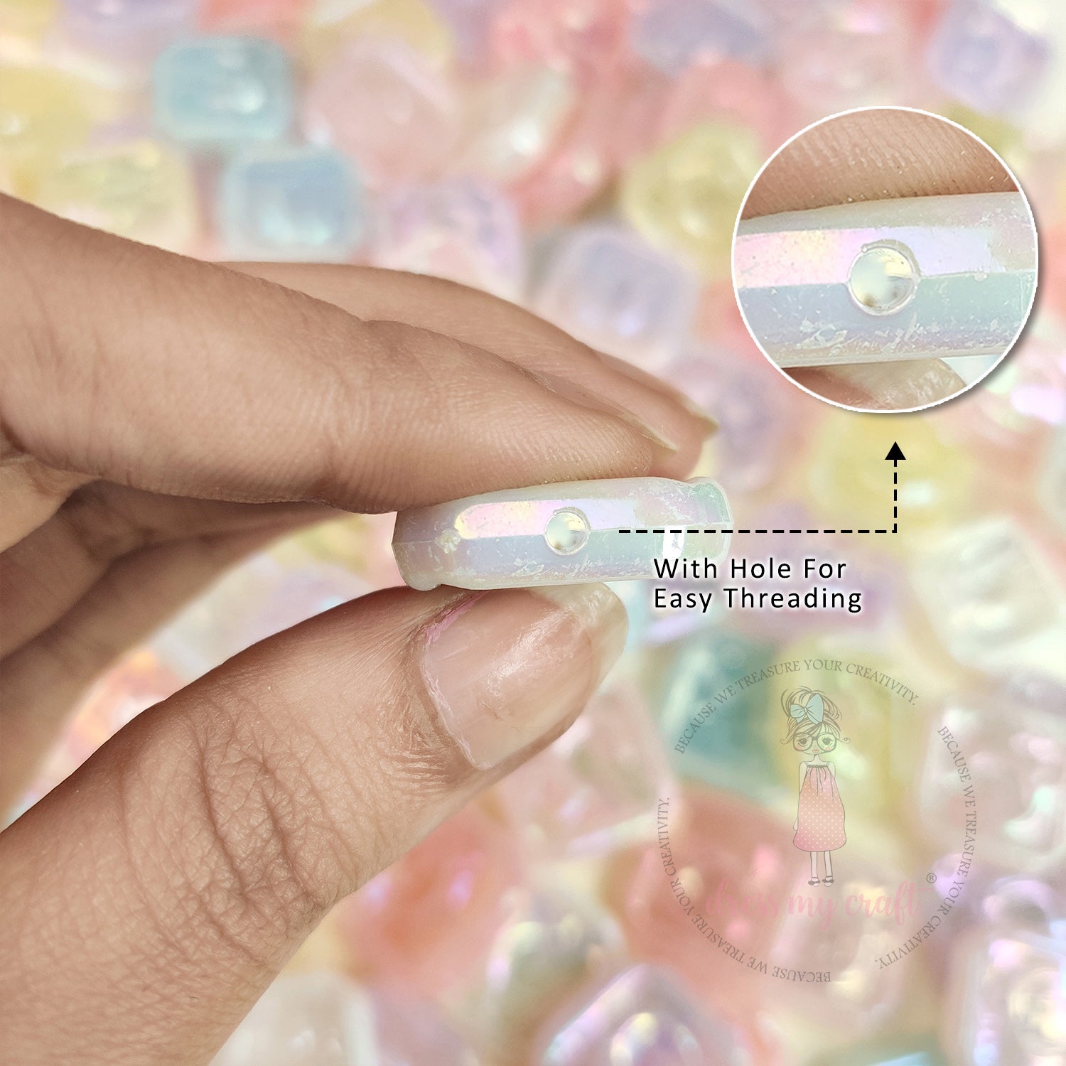 Holographic Jelly Moonlit Dream Beads