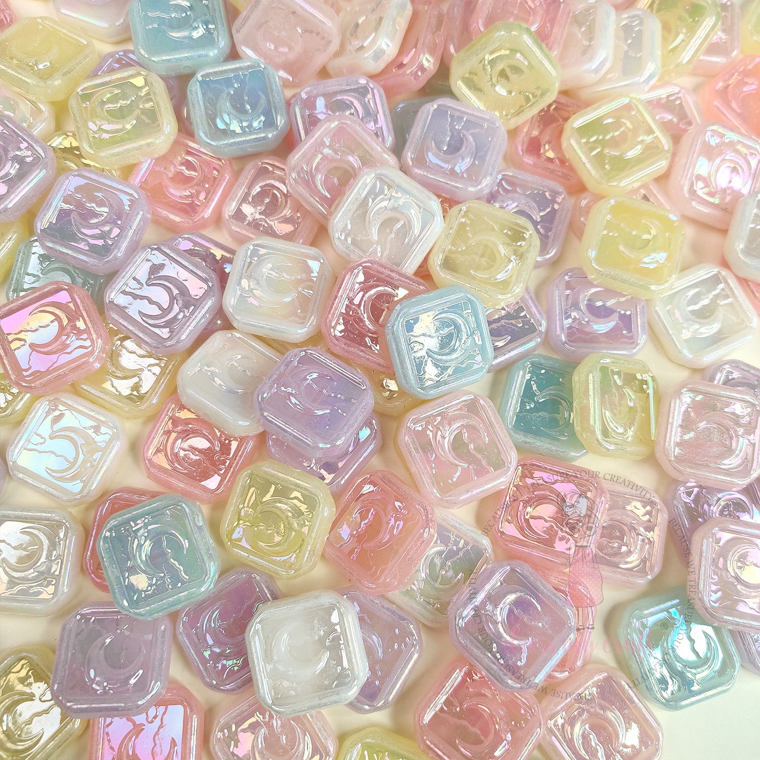 Holographic Jelly Moonlit Dream Beads