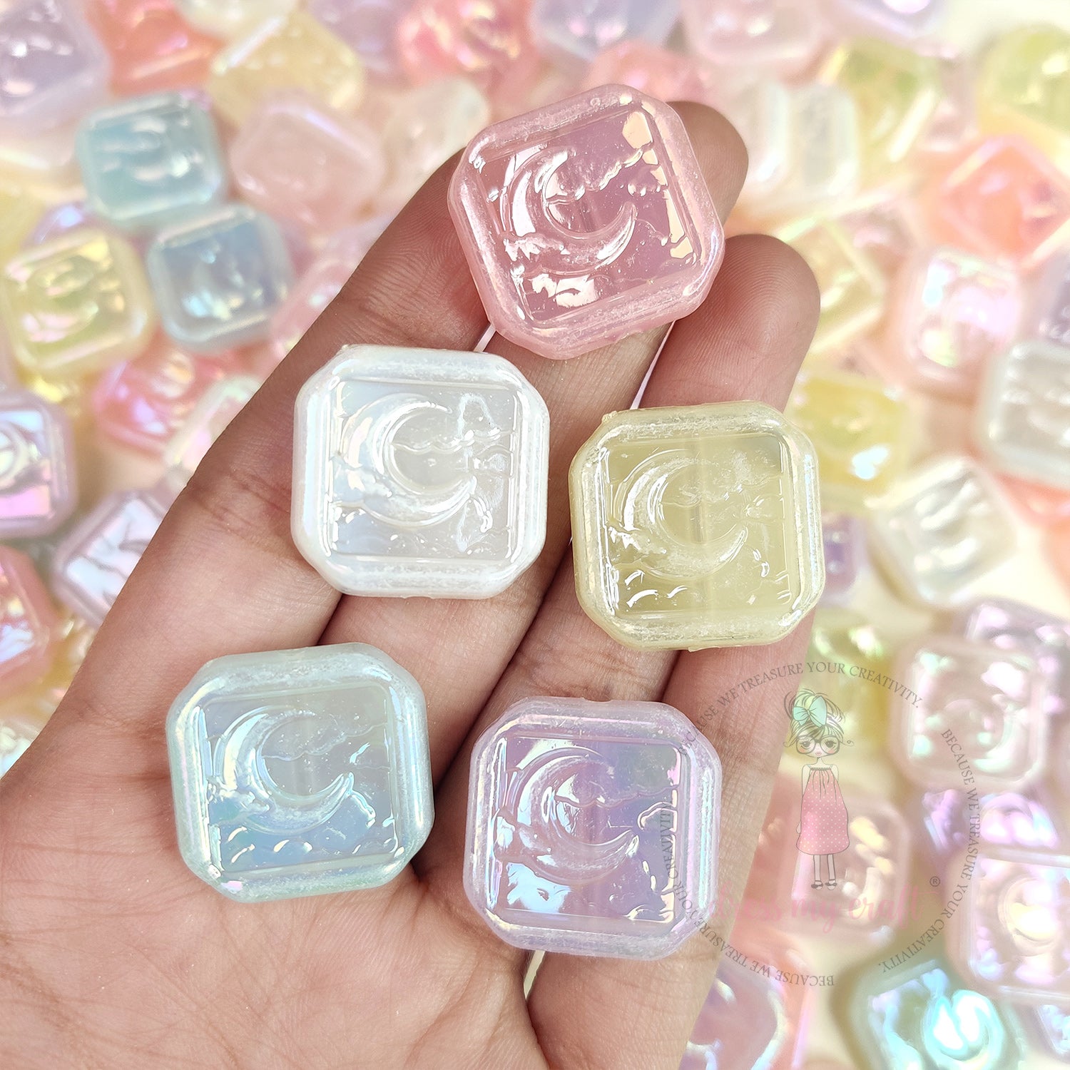 Holographic Jelly Moonlit Dream Beads
