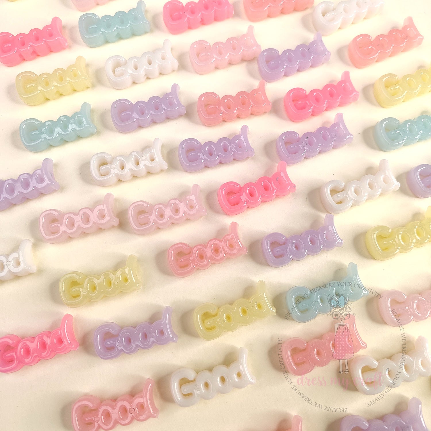 Pastel Jelly Good Sentiment Beads