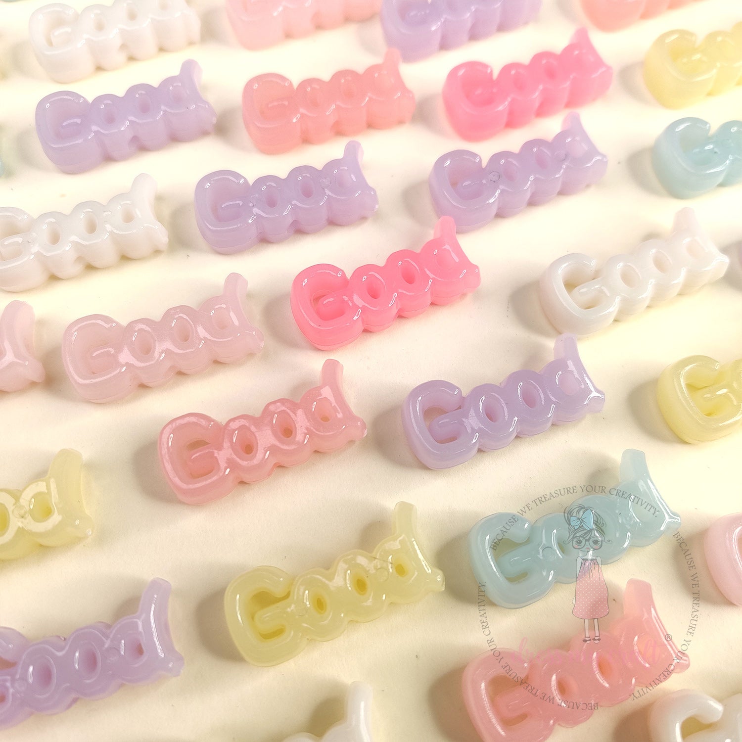 Pastel Jelly Good Sentiment Beads